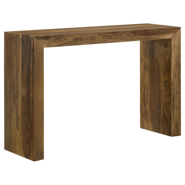 Coaster Furniture Odilia 708419 Rectangular Solid Wood Entryway Console Table - Auburn