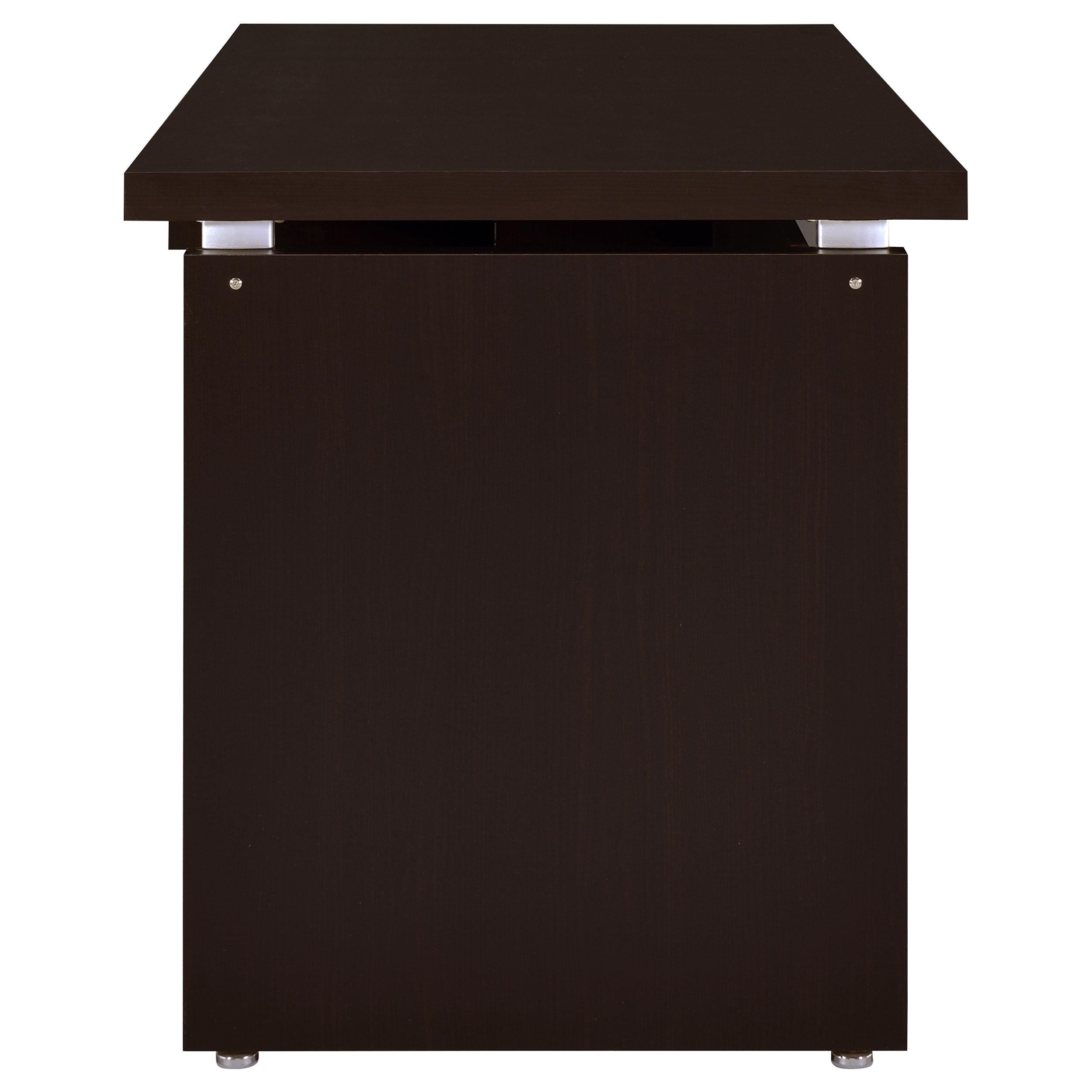  Coaster Furniture Skylar 800891L 83-inch L-Shaped Office Computer Desk - Cappuccino IMAGE 5