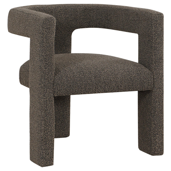 Coaster Furniture Petra 902880 Boucle Upholstered Accent Side Chair - Chocolate Brown