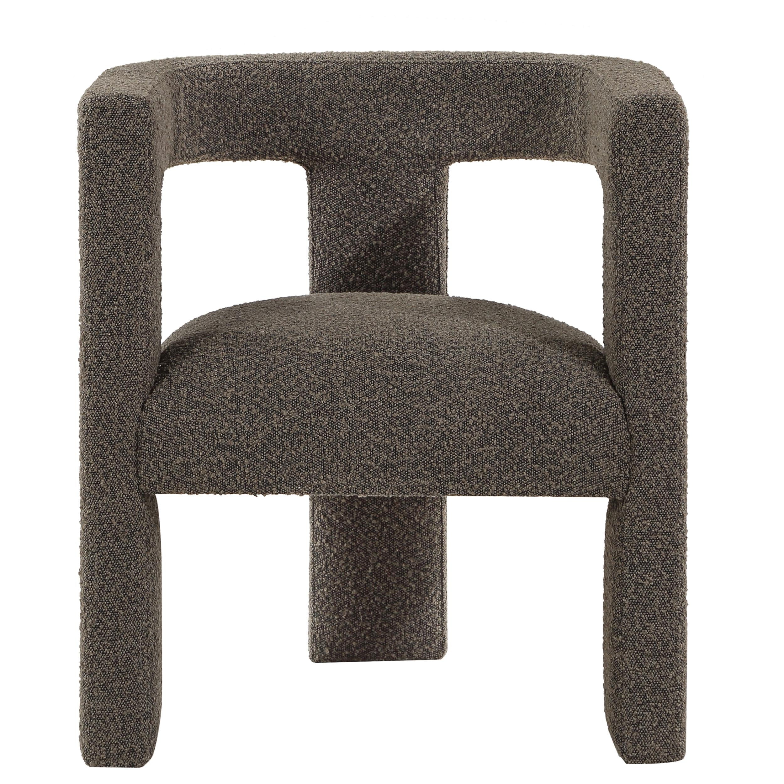  Coaster Furniture Petra 902880 Boucle Upholstered Accent Side Chair - Chocolate Brown IMAGE 2