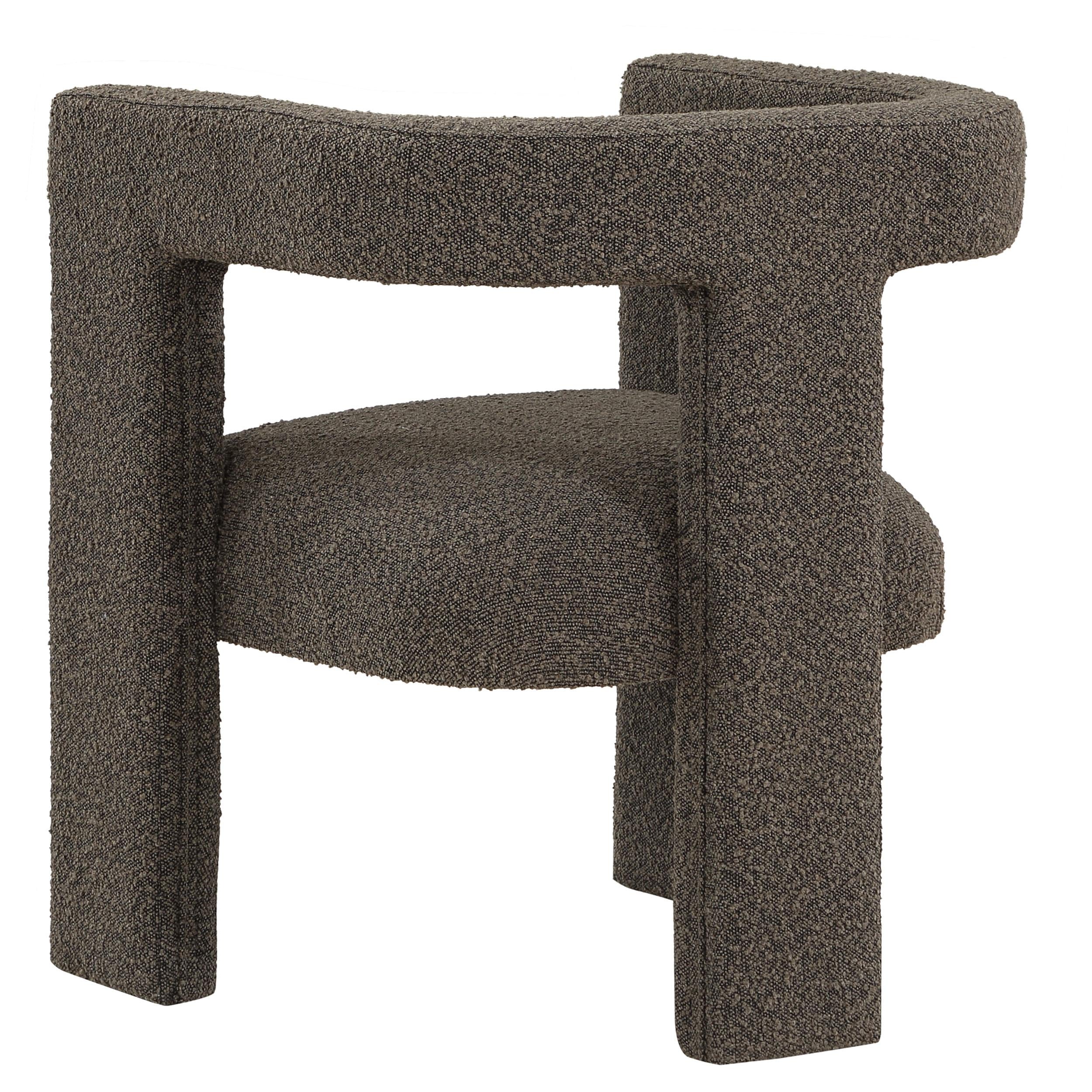  Coaster Furniture Petra 902880 Boucle Upholstered Accent Side Chair - Chocolate Brown IMAGE 5
