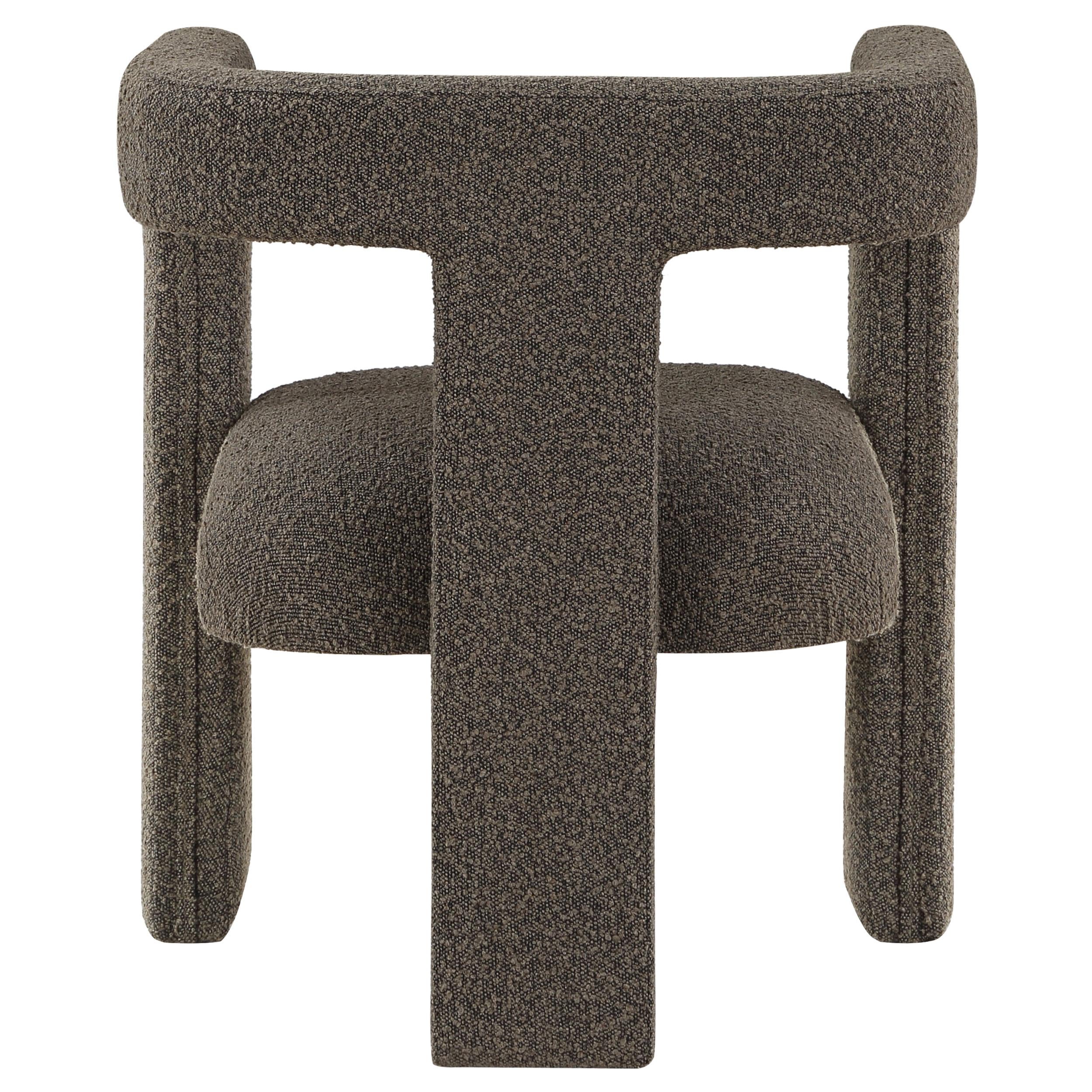  Coaster Furniture Petra 902880 Boucle Upholstered Accent Side Chair - Chocolate Brown IMAGE 6