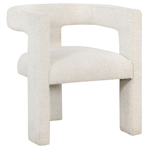 Coaster Furniture Petra 902881 Boucle Upholstered Accent Side Chair - White