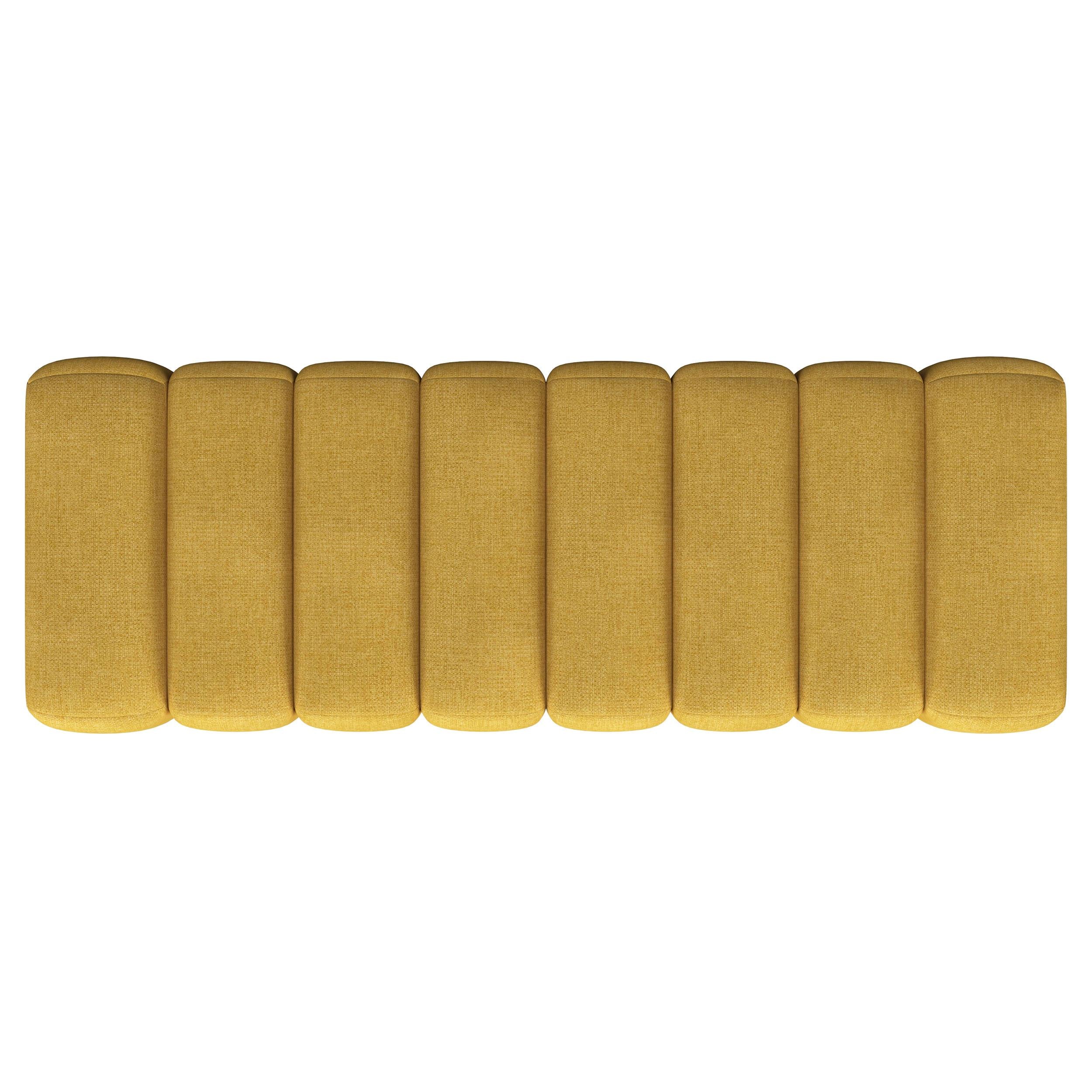  Coaster Furniture Summer 910292 Fabric Upholstered Tufted Accent Bench - Mustard Yellow IMAGE 6