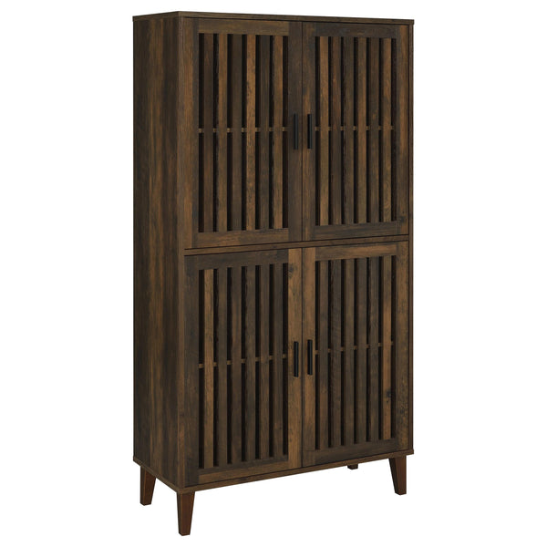 Coaster Furniture Elouise 950335 4-door Engineered Wood Tall Accent Cabinet - Dark Pine
