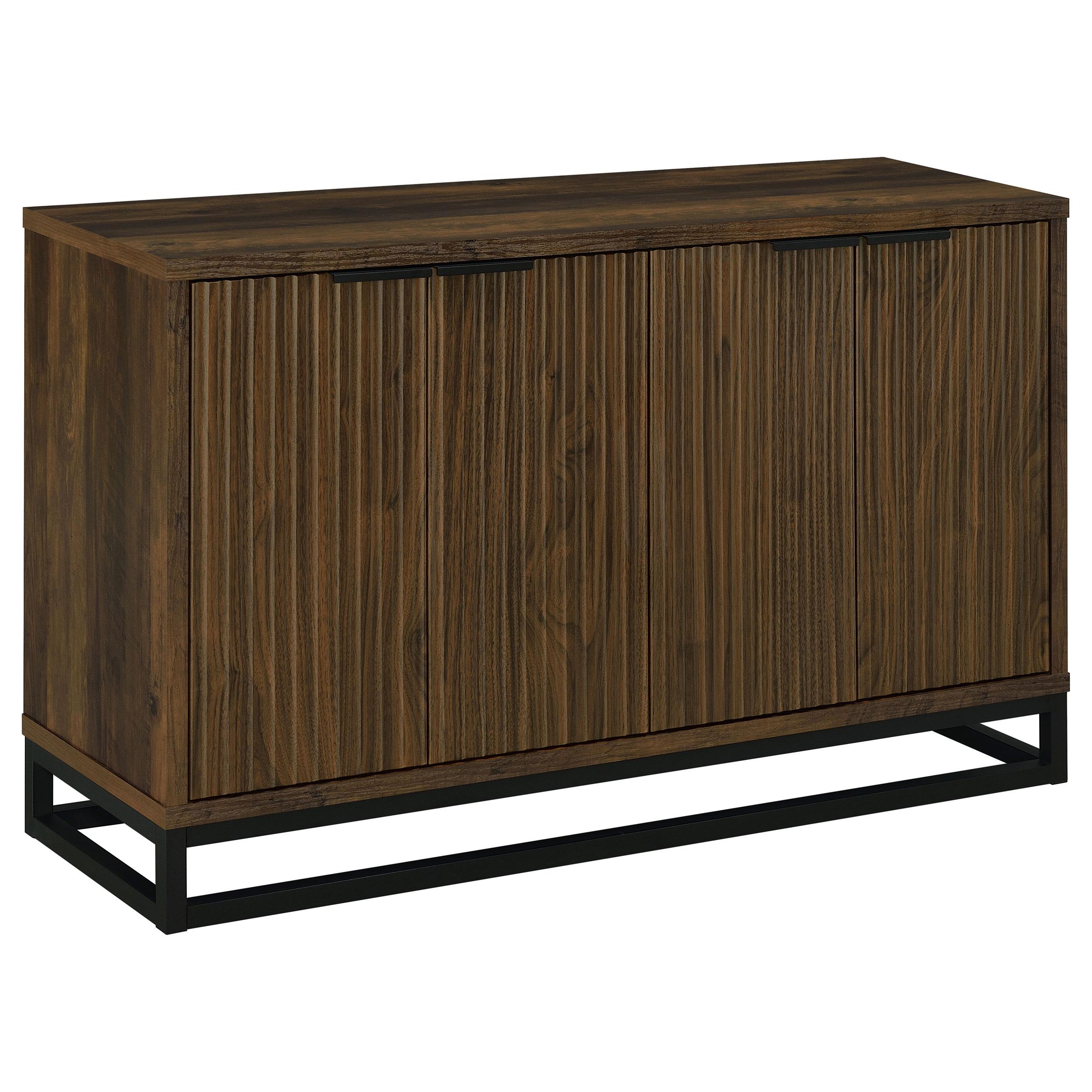  Coaster Furniture Ryatt 950393 4-door Engineered Wood Accent Cabinet - Dark Pine IMAGE 1
