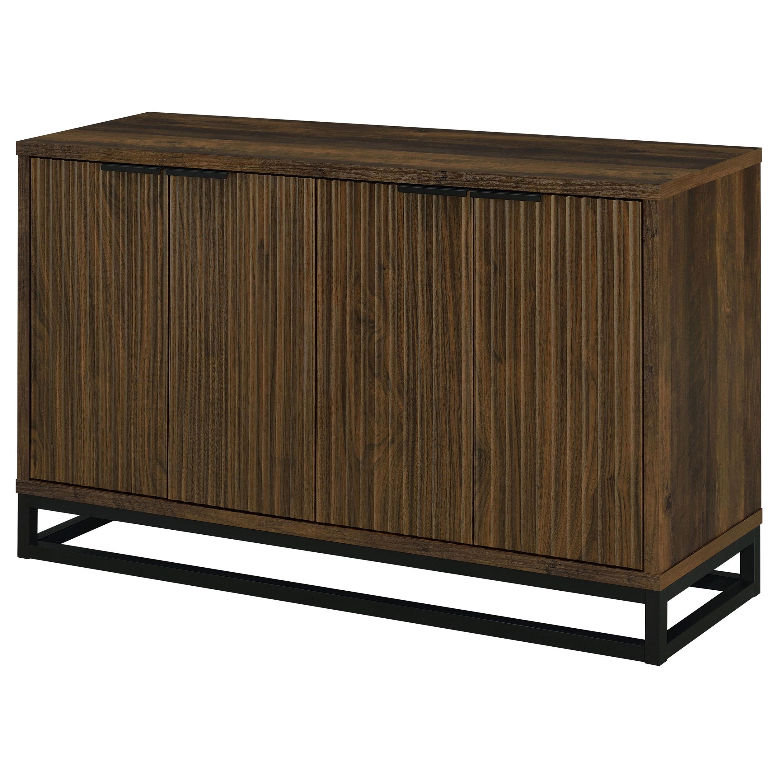  Coaster Furniture Ryatt 950393 4-door Engineered Wood Accent Cabinet - Dark Pine IMAGE 5