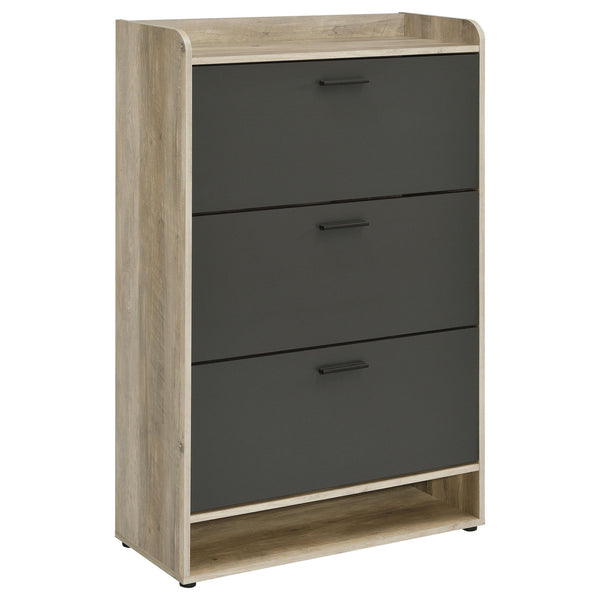 Coaster Furniture Denia 950404 3-tier Engineered Wood Shoe Cabinet - Grey