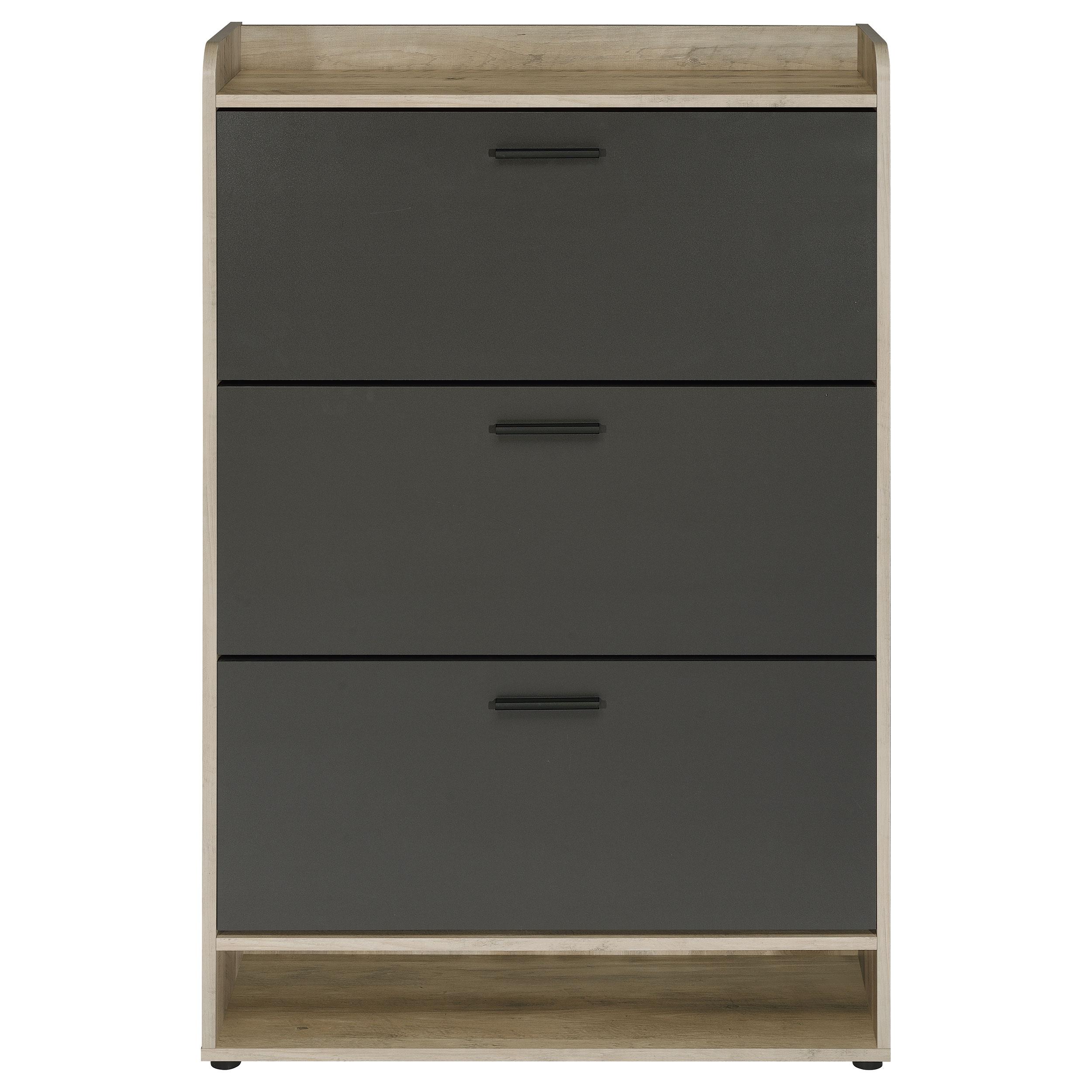  Coaster Furniture Denia 950404 3-tier Engineered Wood Shoe Cabinet - Grey IMAGE 5