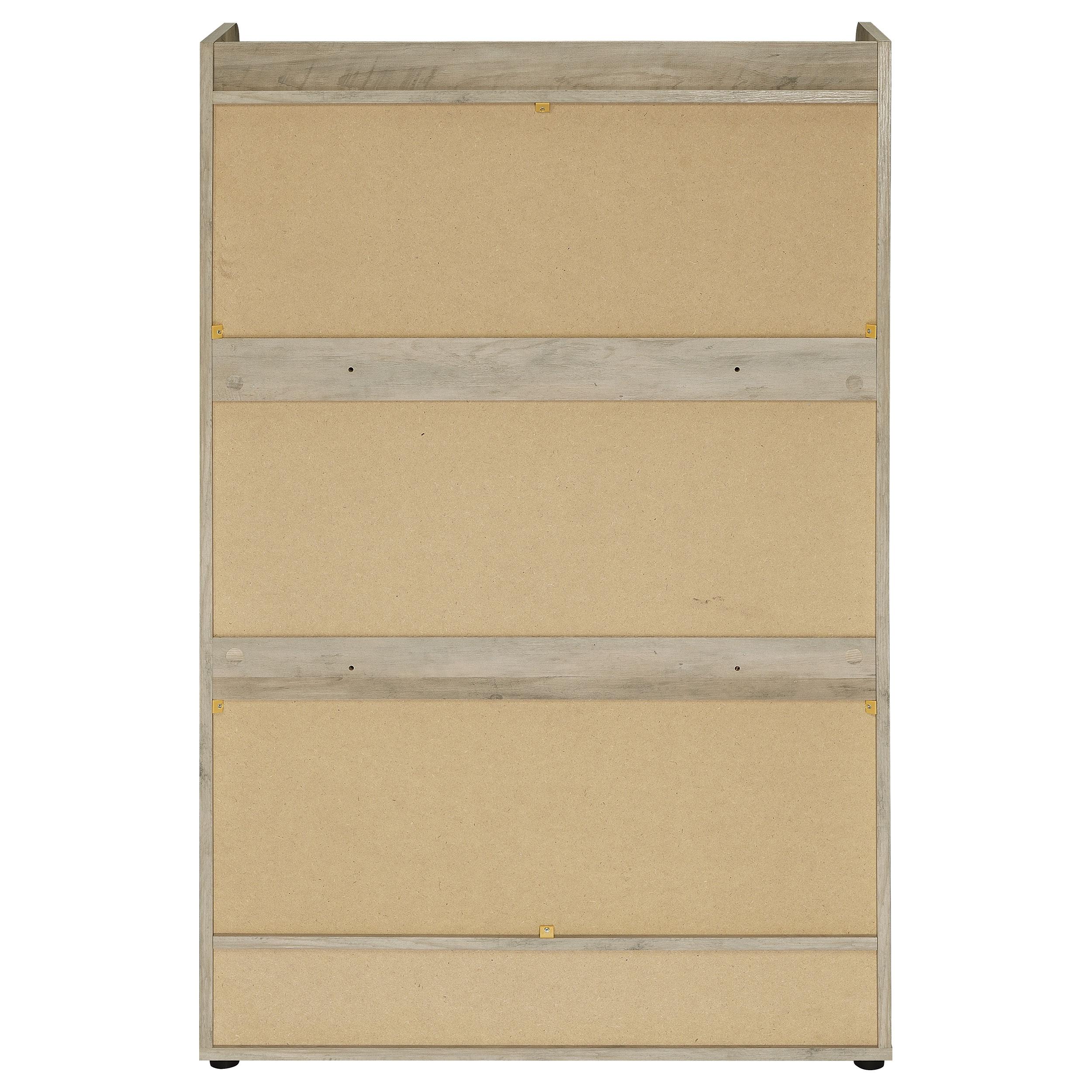  Coaster Furniture Denia 950404 3-tier Engineered Wood Shoe Cabinet - Grey IMAGE 9