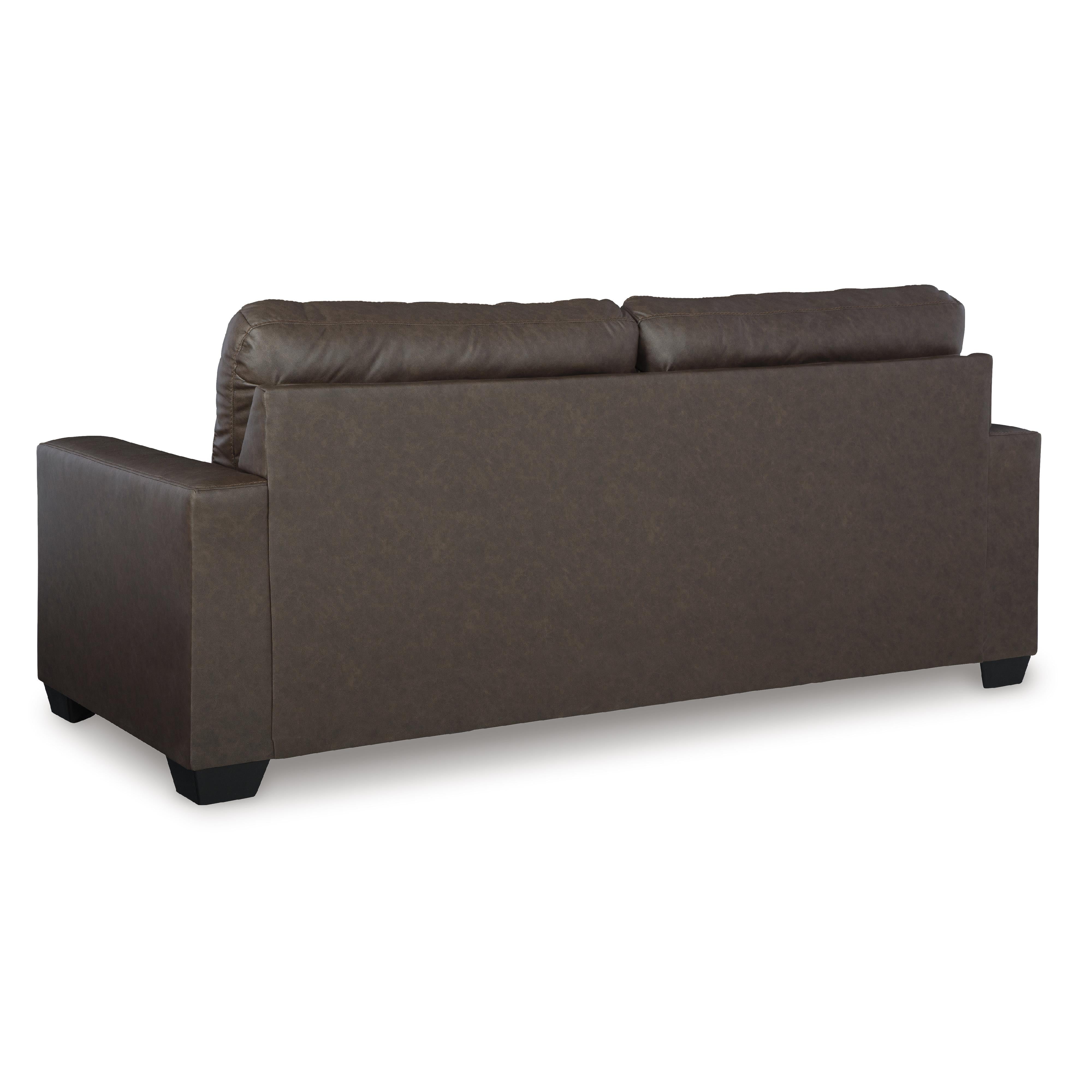  Manufacturer Color_Umber --  Benchcraft Barlin Mills Stationary Leather Look Sofa IMAGE 4