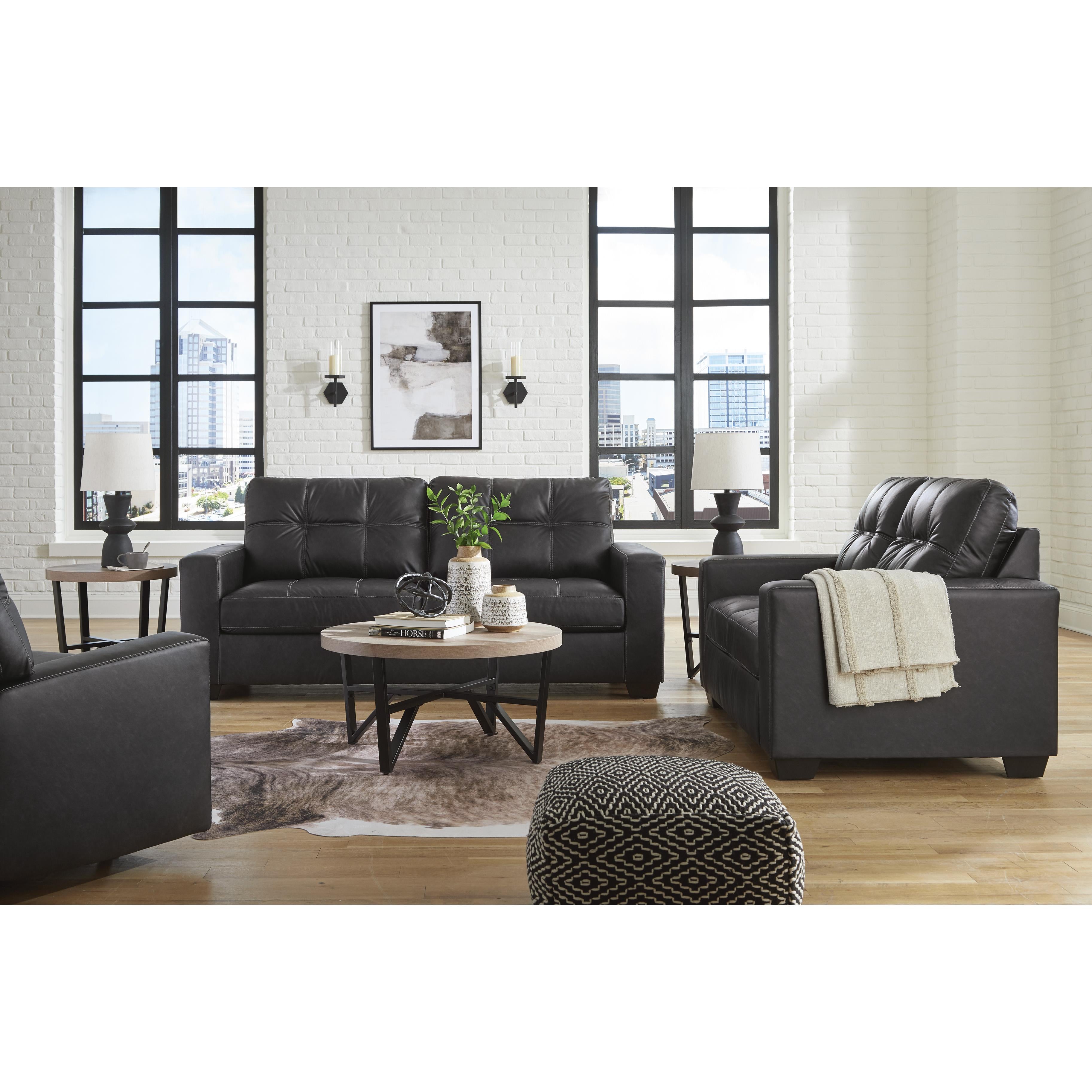  Manufacturer Color_Carbon --  Barlin Mills 1700435 Loveseat IMAGE 9