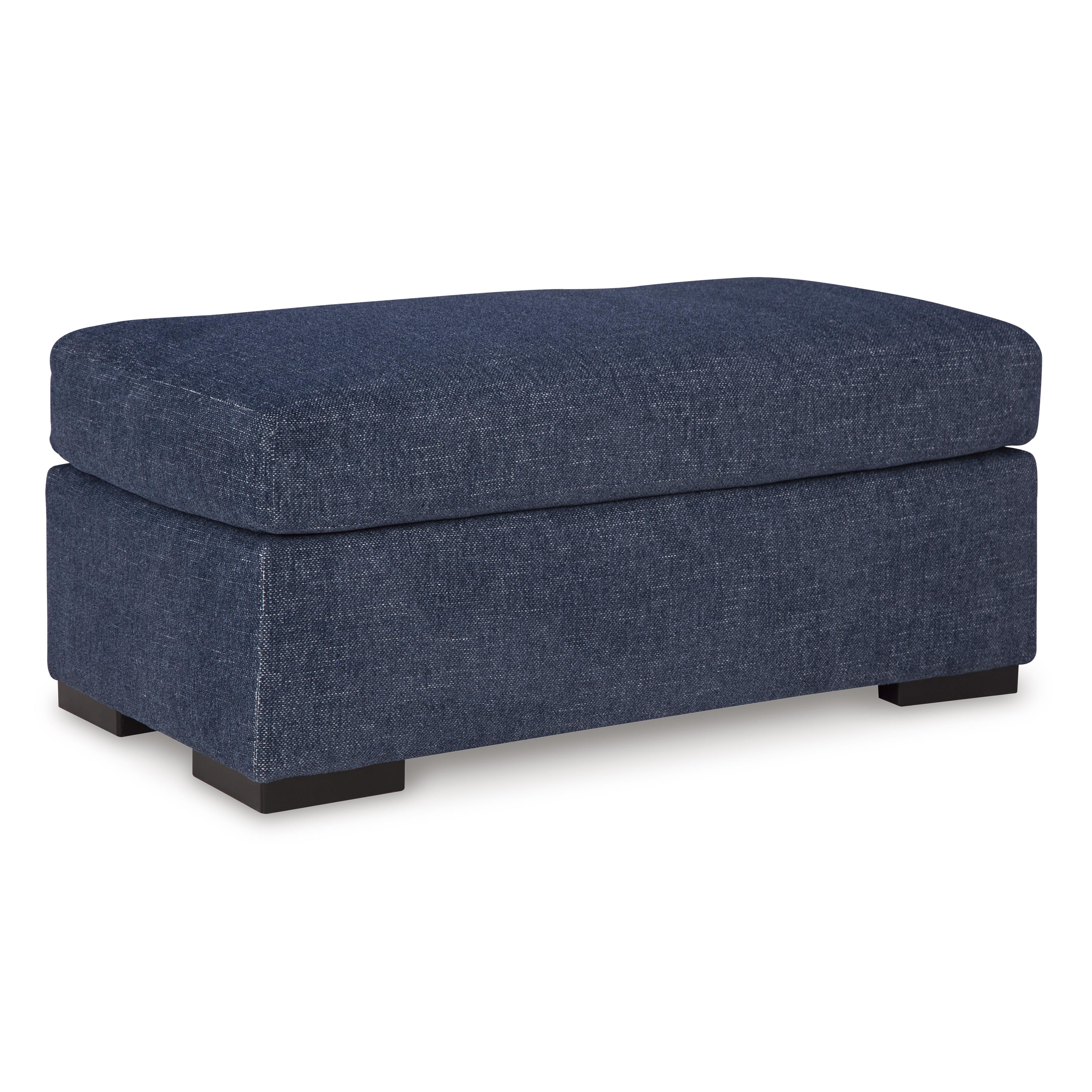  Manufacturer Color_Navy --  Benchcraft Evansley Fabric Ottoman IMAGE 1