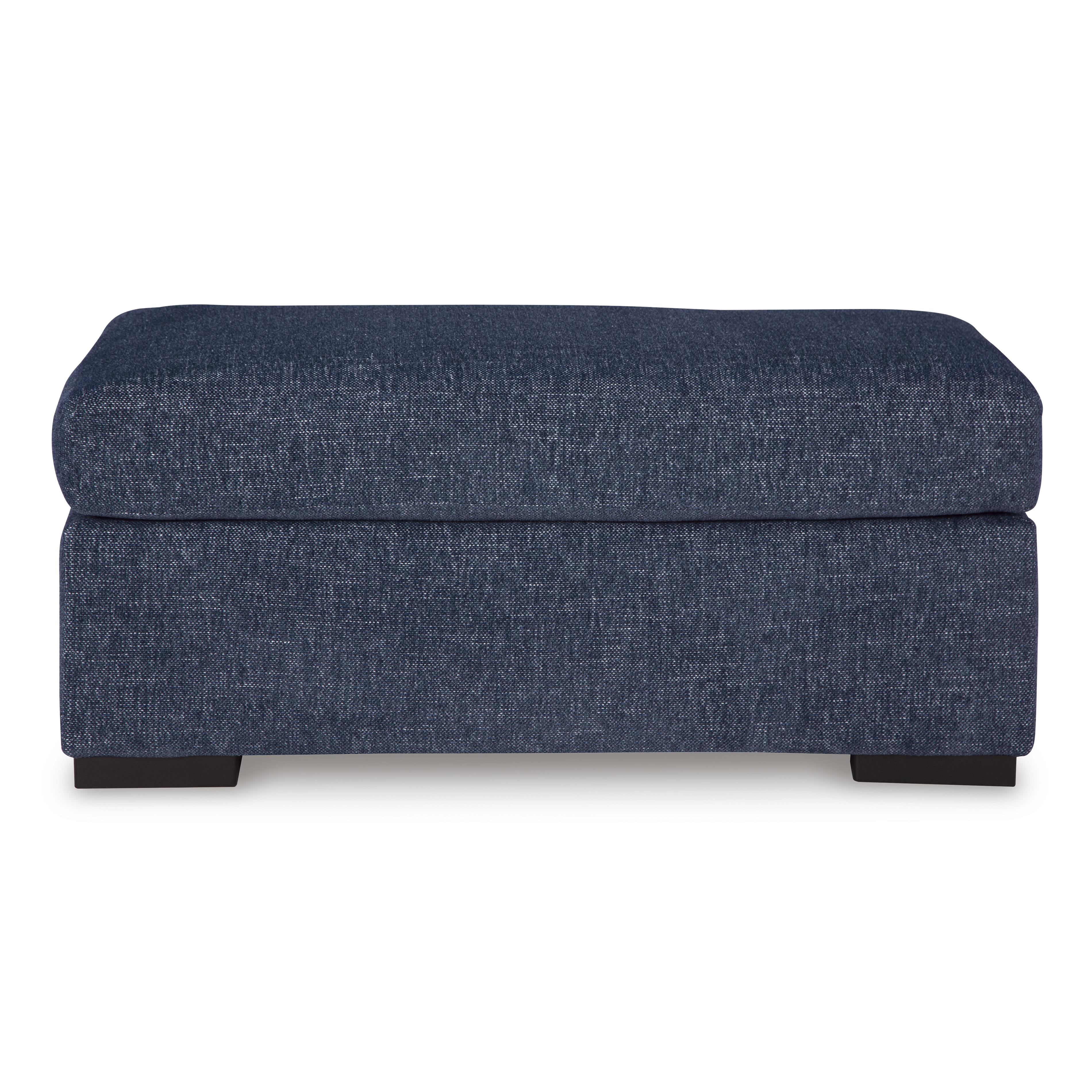  Manufacturer Color_Navy --  Benchcraft Evansley Fabric Ottoman IMAGE 2