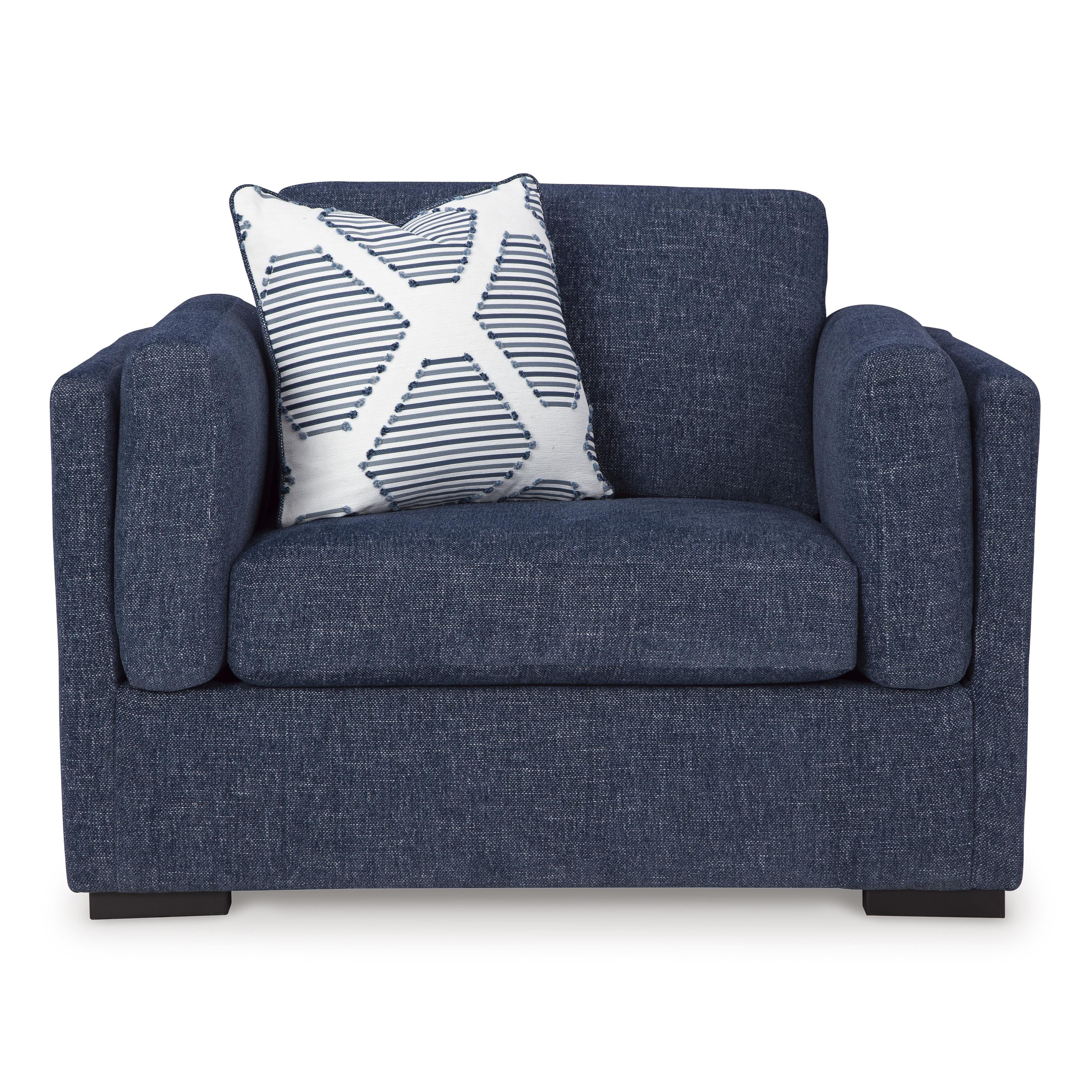  Manufacturer Color_Navy --  Benchcraft Evansley Stationary Fabric Chair IMAGE 2