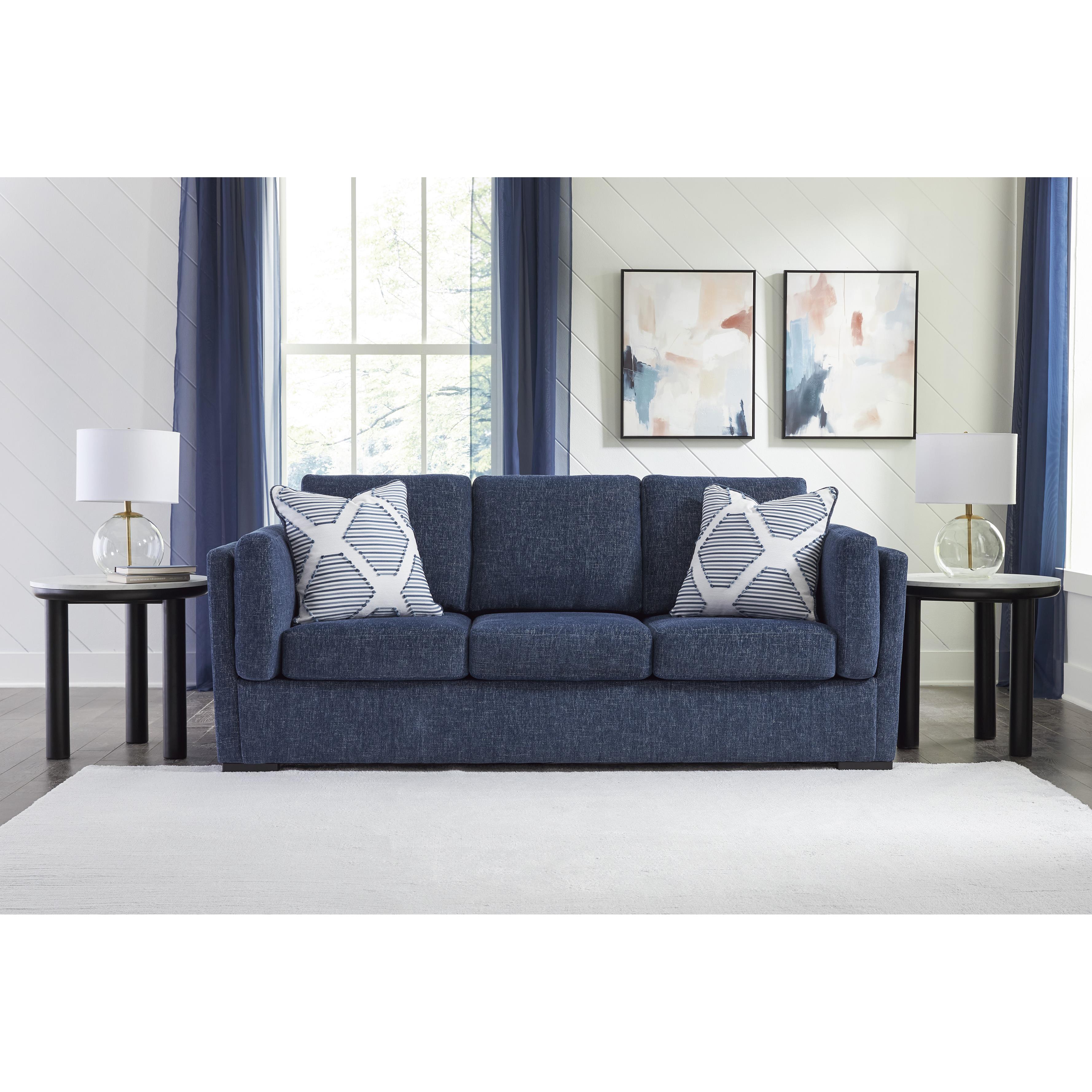  Manufacturer Color_Navy --  Benchcraft Evansley Stationary Fabric Sofa IMAGE 5