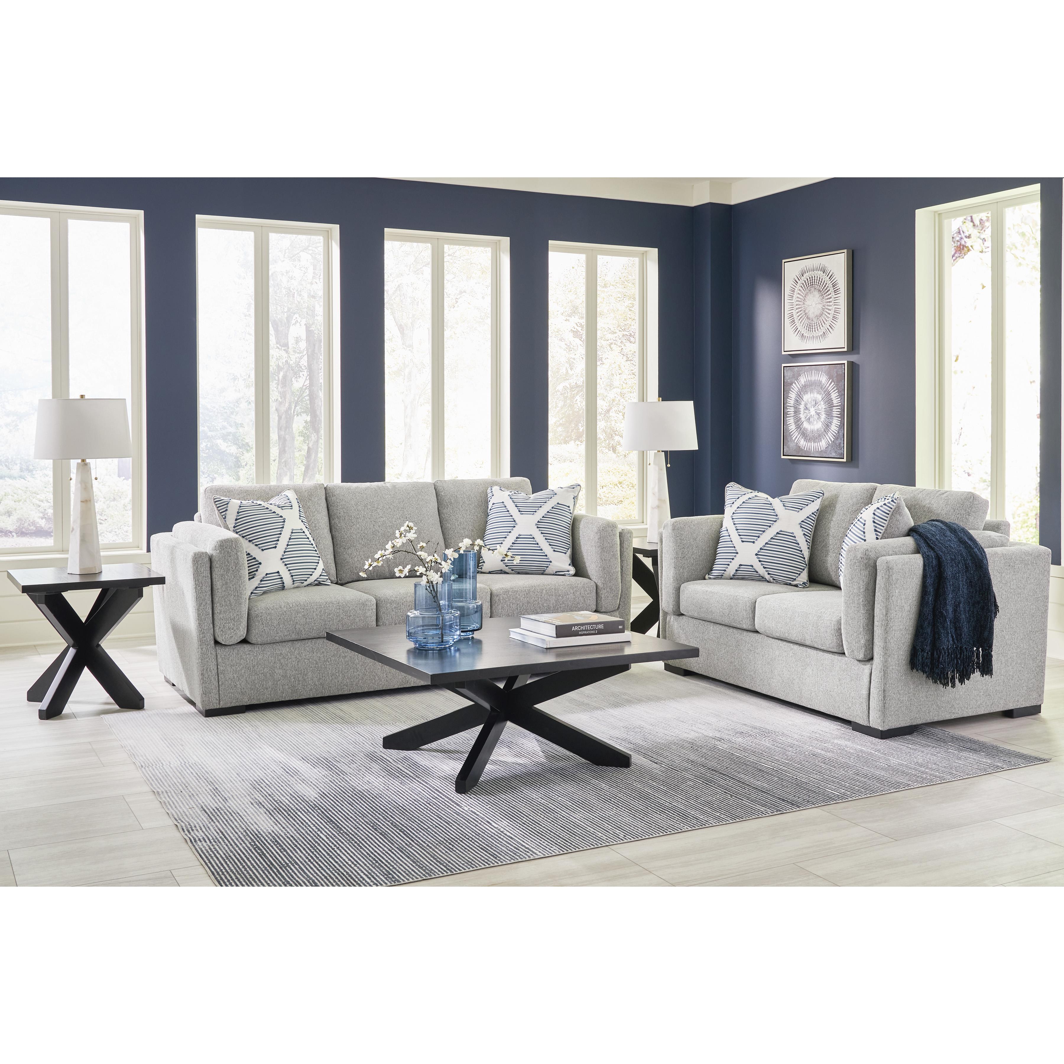  Manufacturer Color_Pewter --  Evansley 5450335 Loveseat IMAGE 11