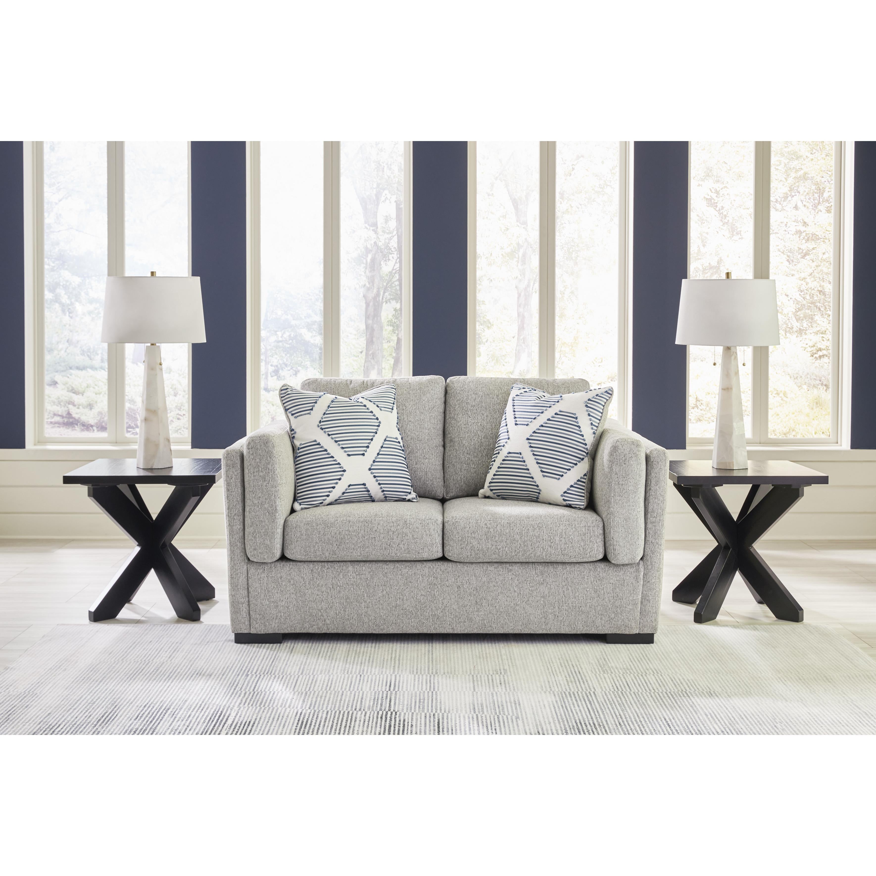  Manufacturer Color_Pewter --  Evansley 5450335 Loveseat IMAGE 5
