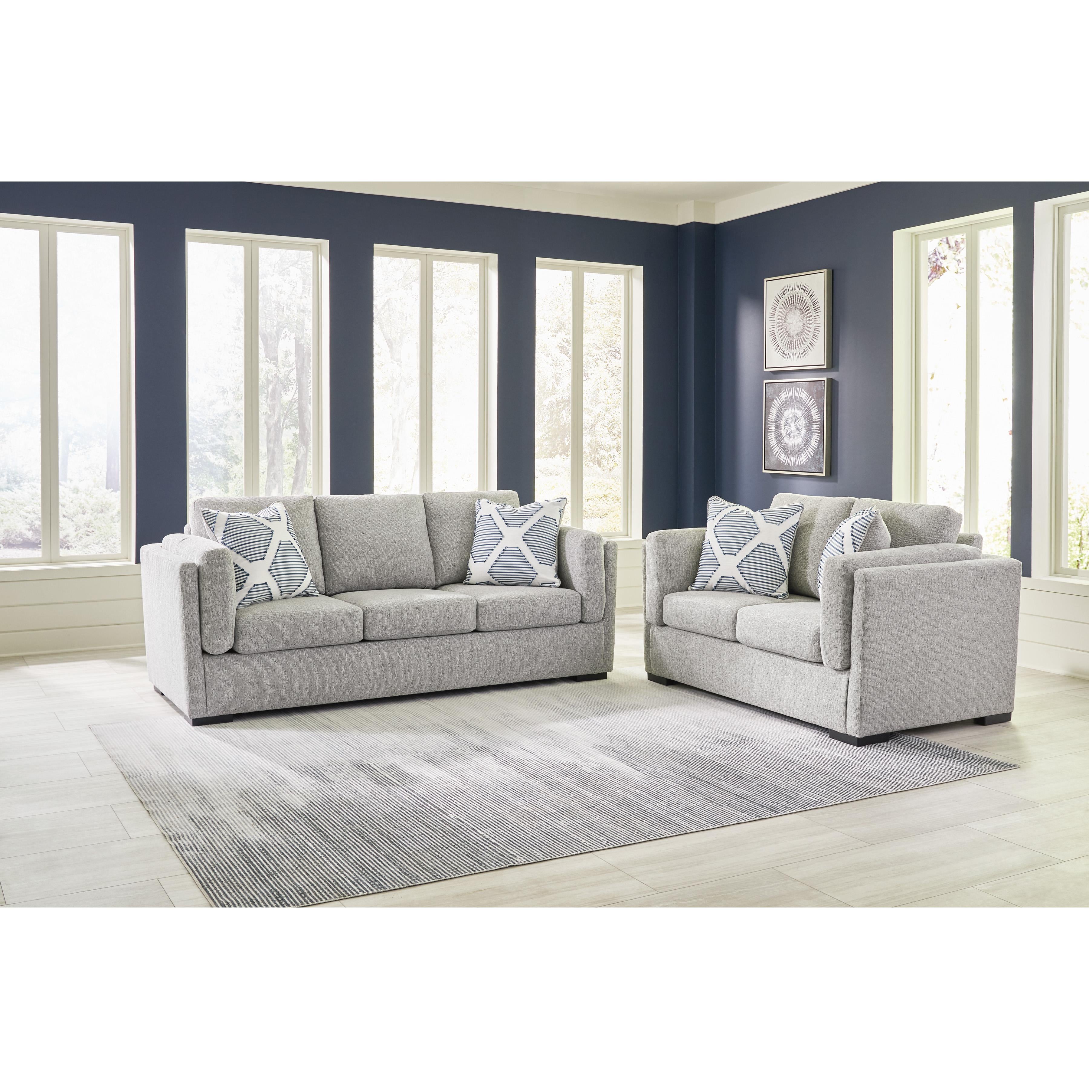  Manufacturer Color_Pewter --  Evansley 5450335 Loveseat IMAGE 6