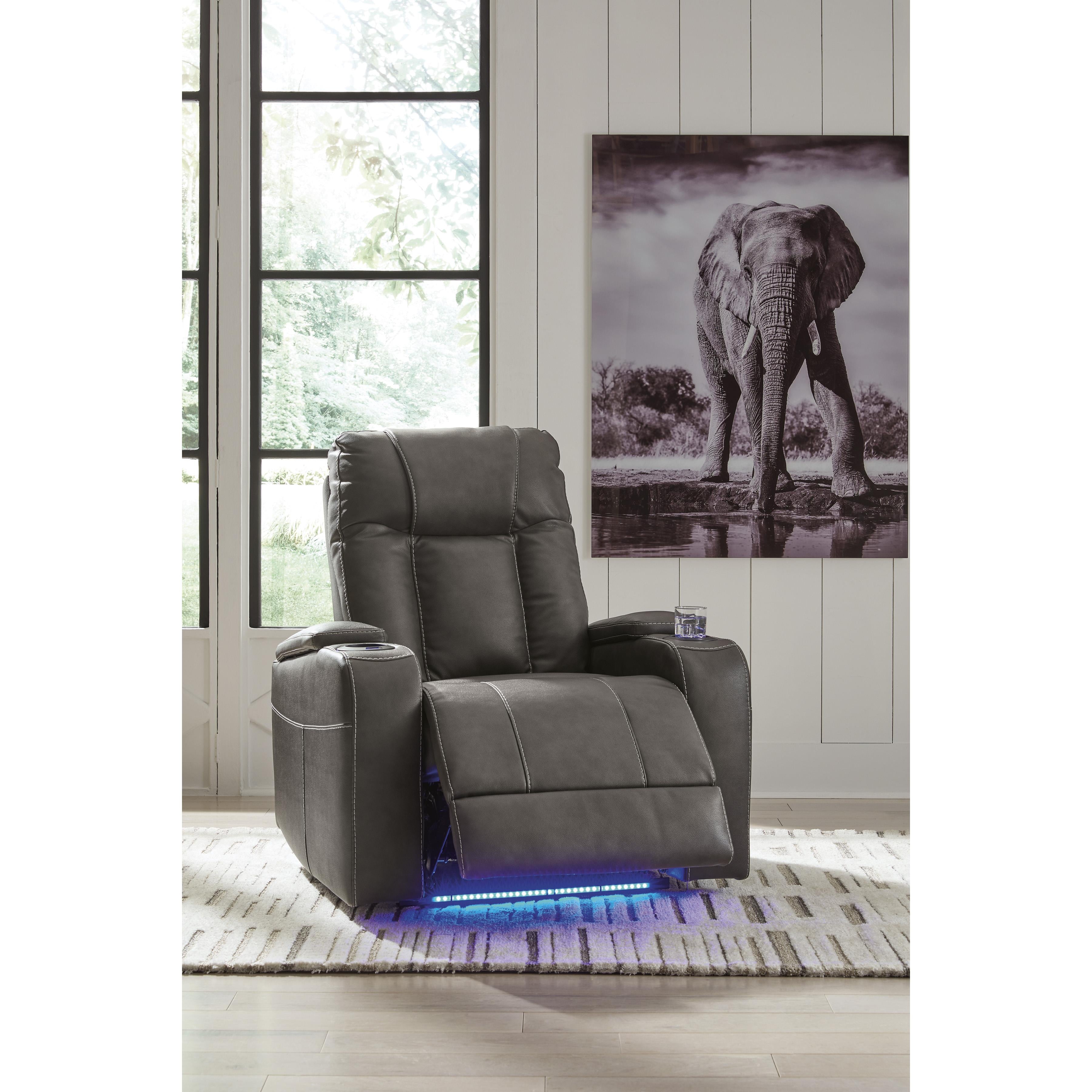  Signature Design by Ashley Feazada 6620513 Power Rocker Recliner with Adjustable Headrest IMAGE 8
