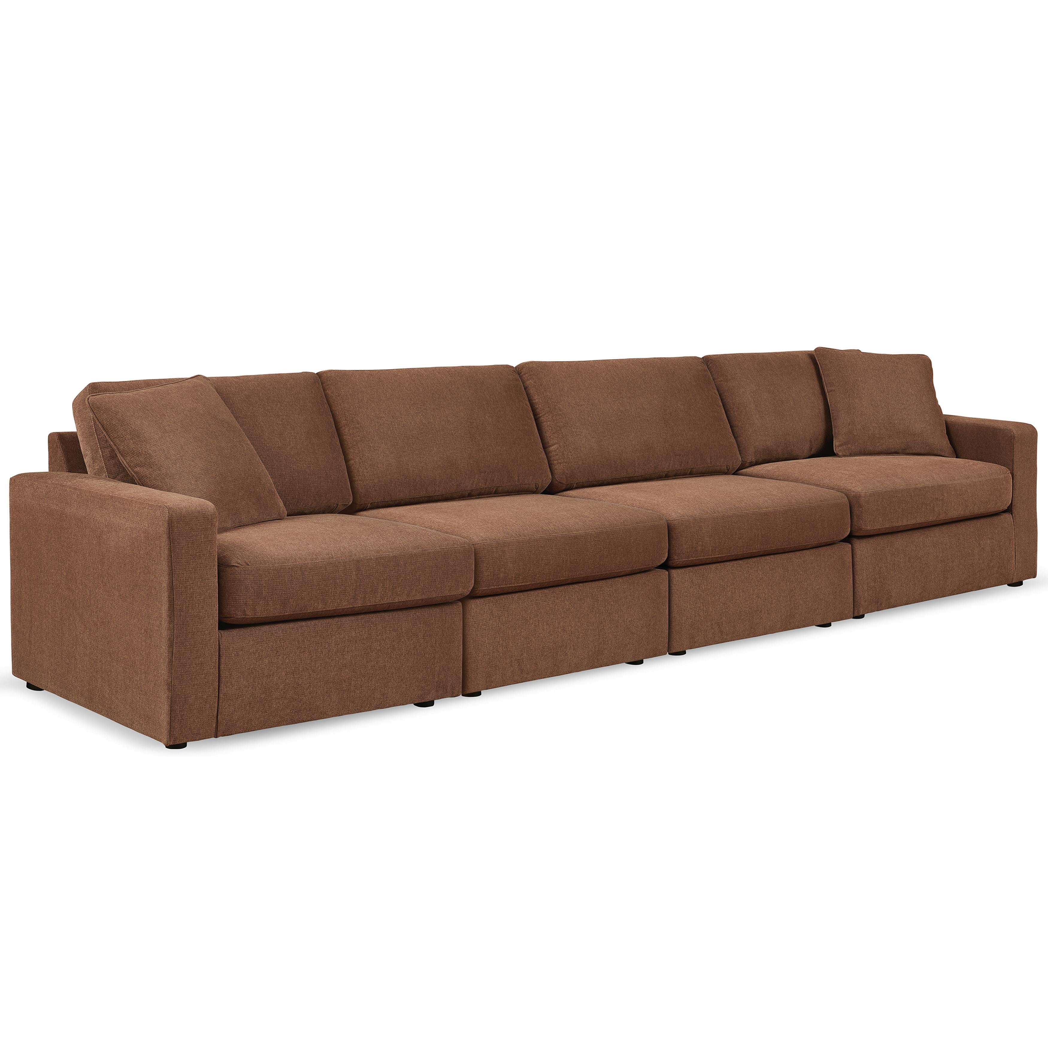  Manufacturer Color_Spice --  Signature Design by Ashley Modmax Fabric 4 pc Sectional IMAGE 1