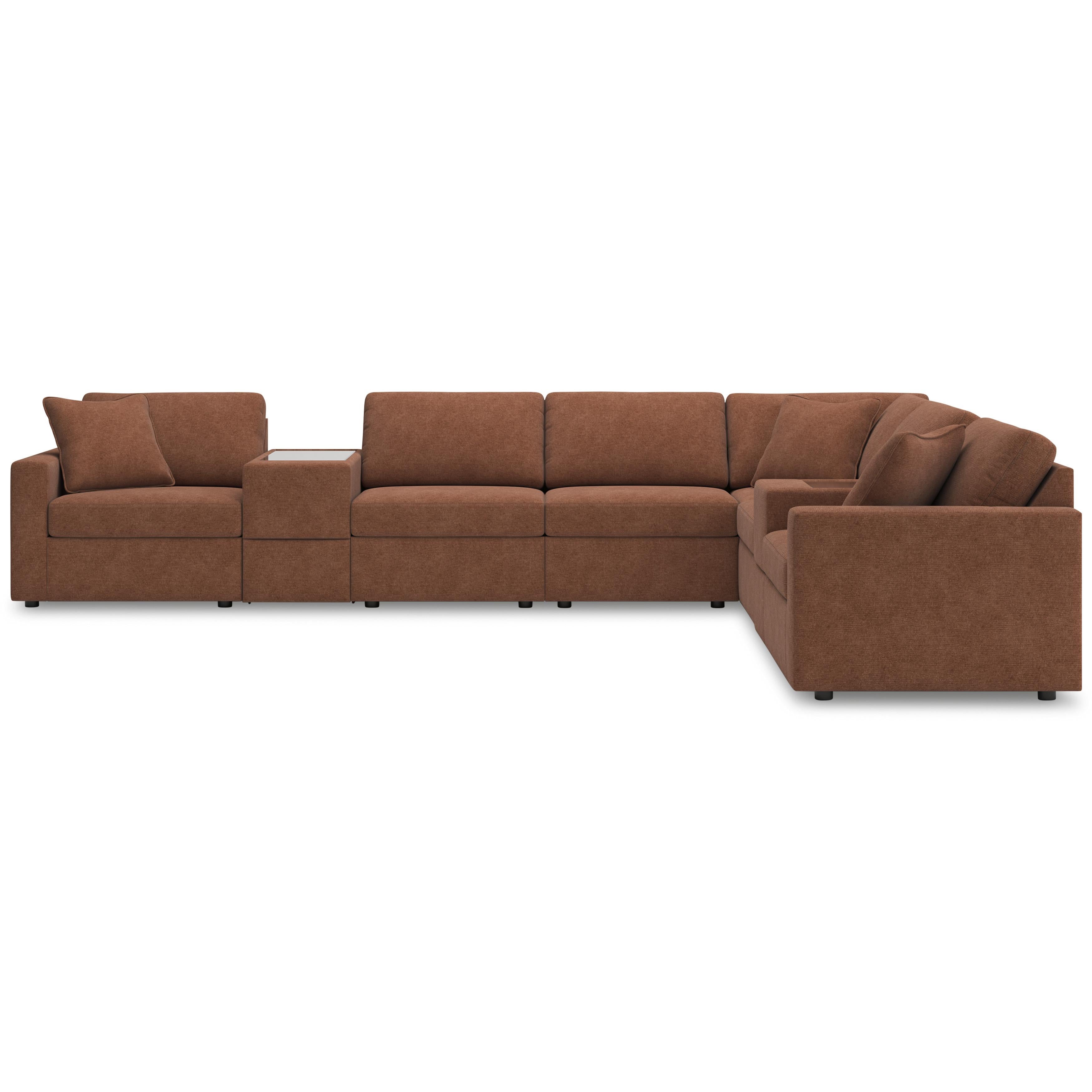  Manufacturer Color_Spice --  Signature Design by Ashley Modmax Fabric 8 pc Sectional IMAGE 3