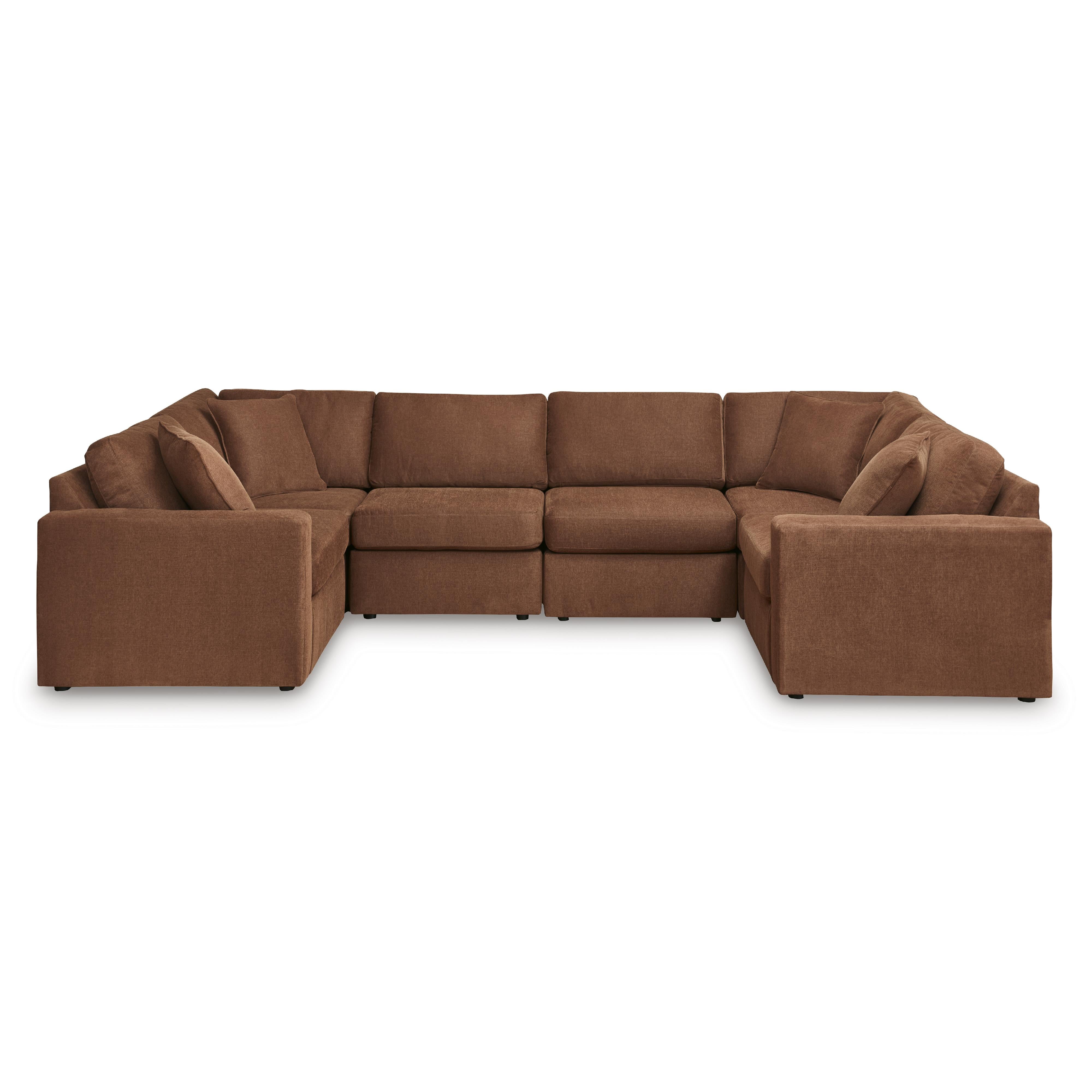  Manufacturer Color_Spice --  Signature Design by Ashley Modmax Fabric 6 pc Sectional IMAGE 1