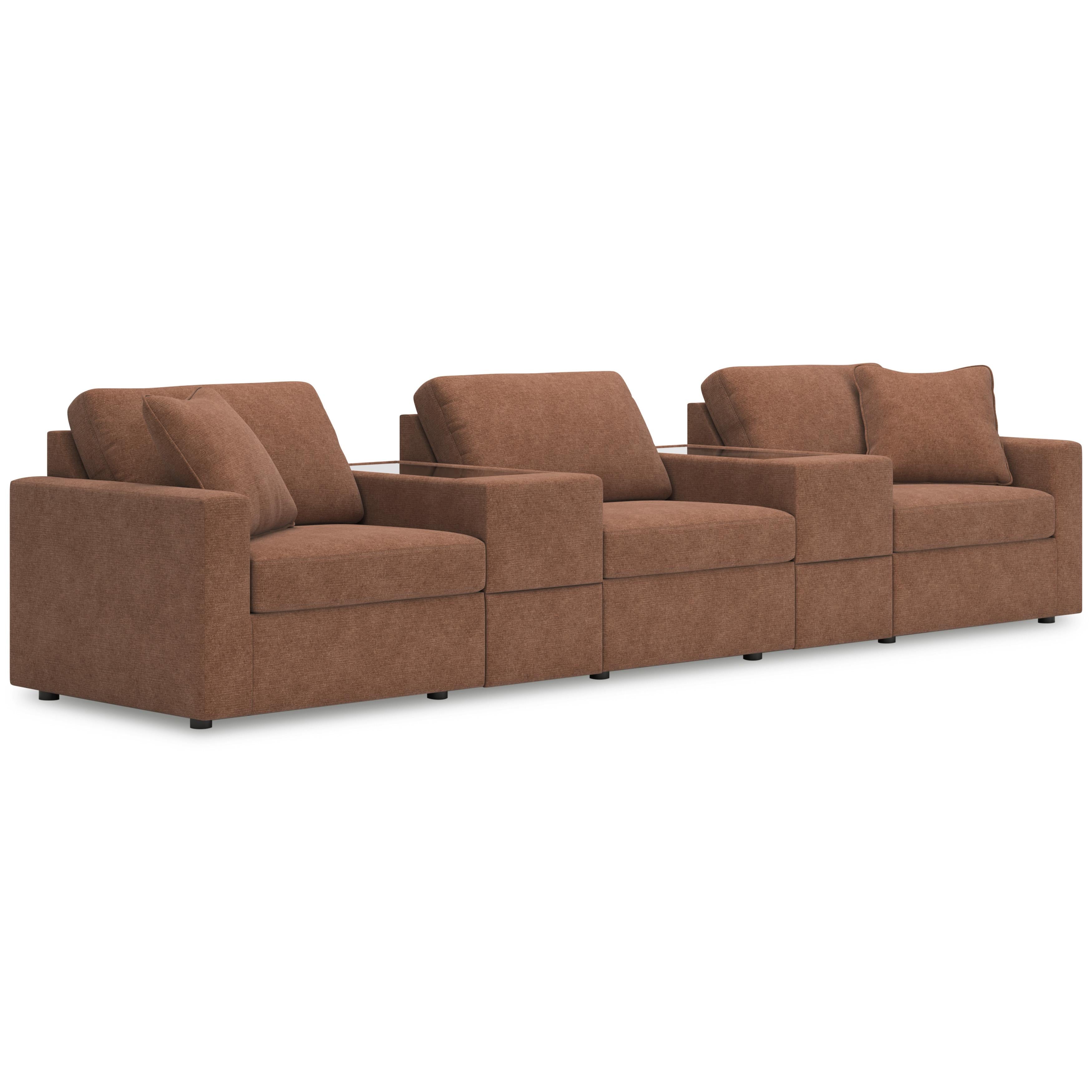  Manufacturer Color_Spice --  Signature Design by Ashley Modmax Fabric 5 pc Sectional IMAGE 1