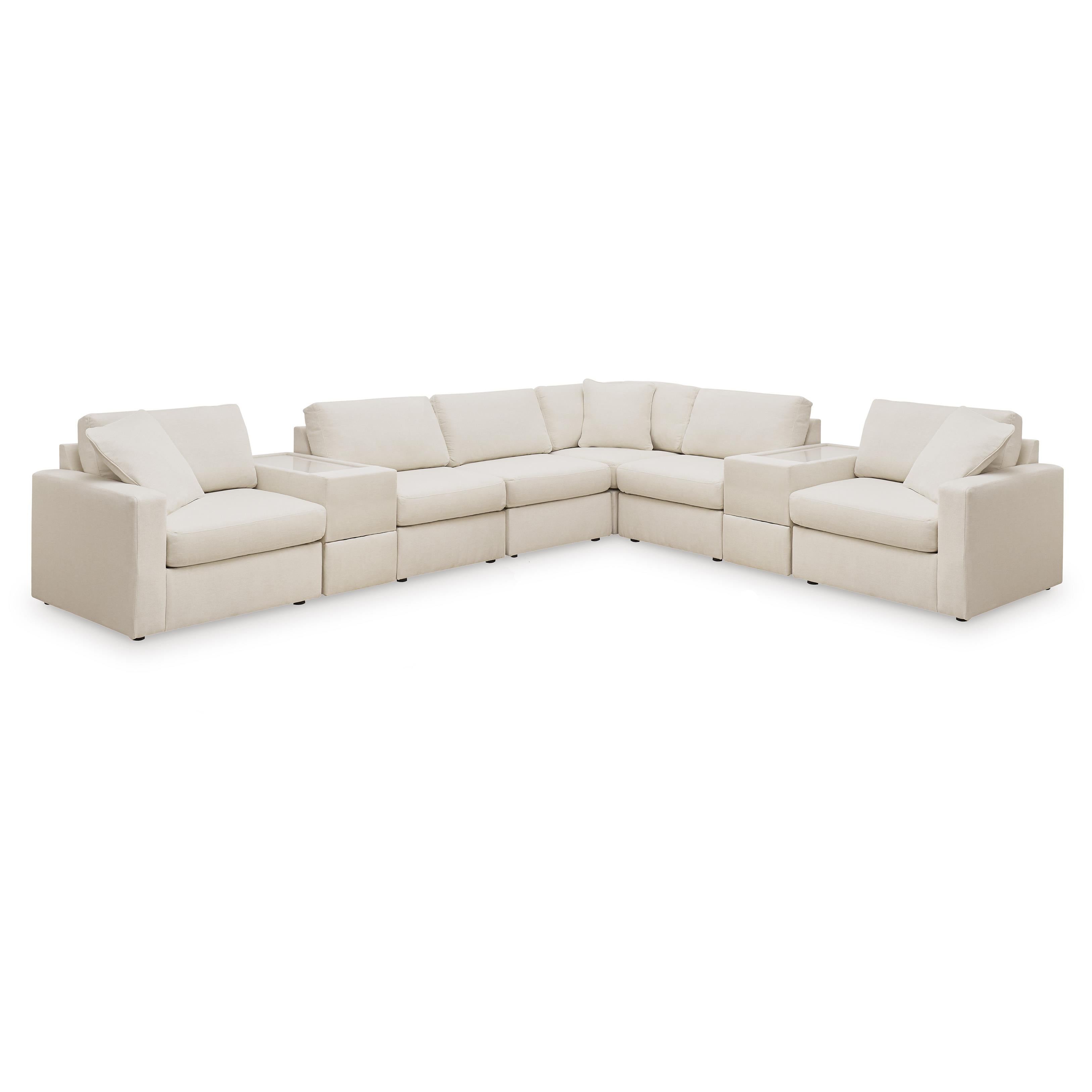  Manufacturer Color_Oyster --  Modmax 92103S11 8 pc Sectional with Storage Consoles IMAGE 1