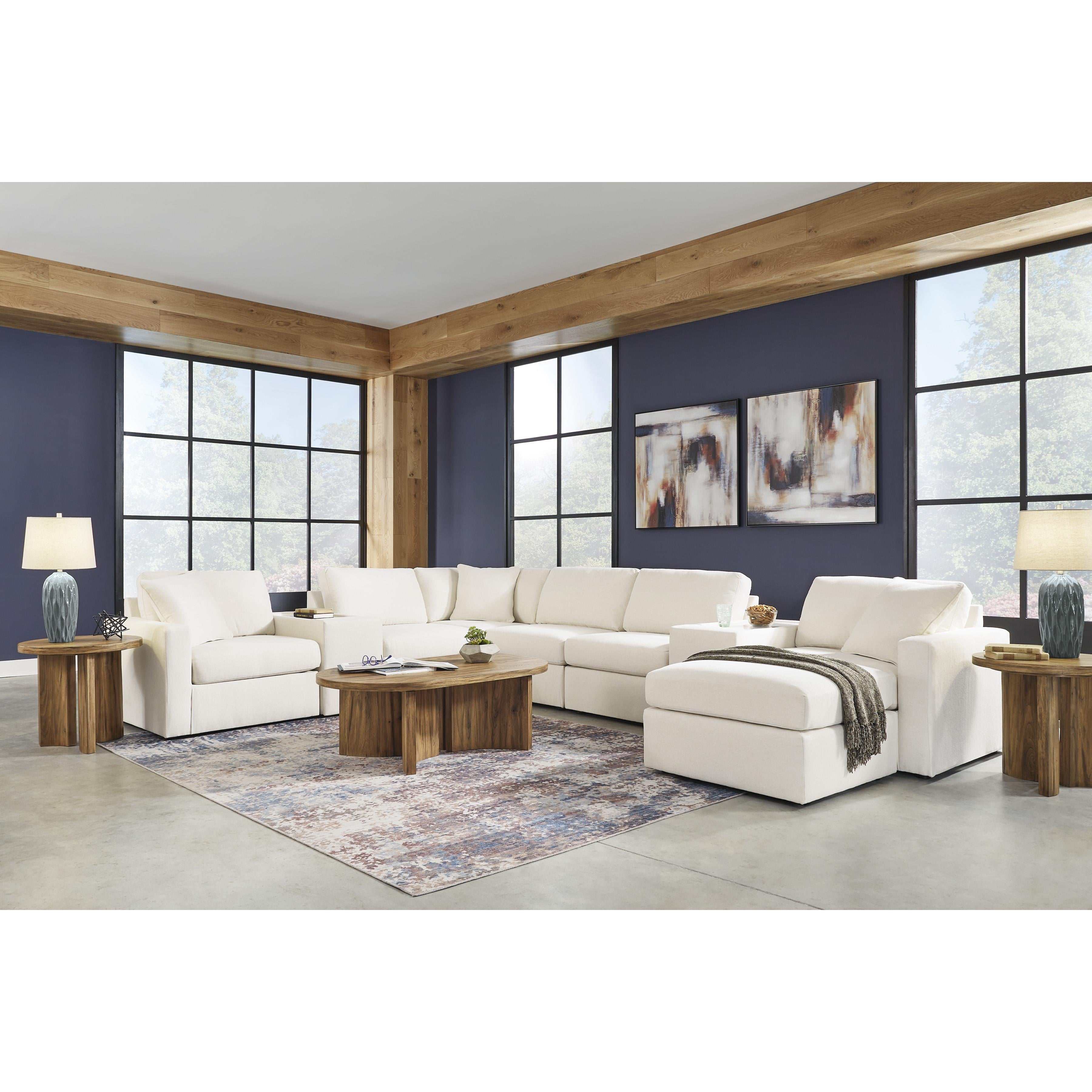  Manufacturer Color_Oyster --  Modmax 92103S11 8 pc Sectional with Storage Consoles IMAGE 3