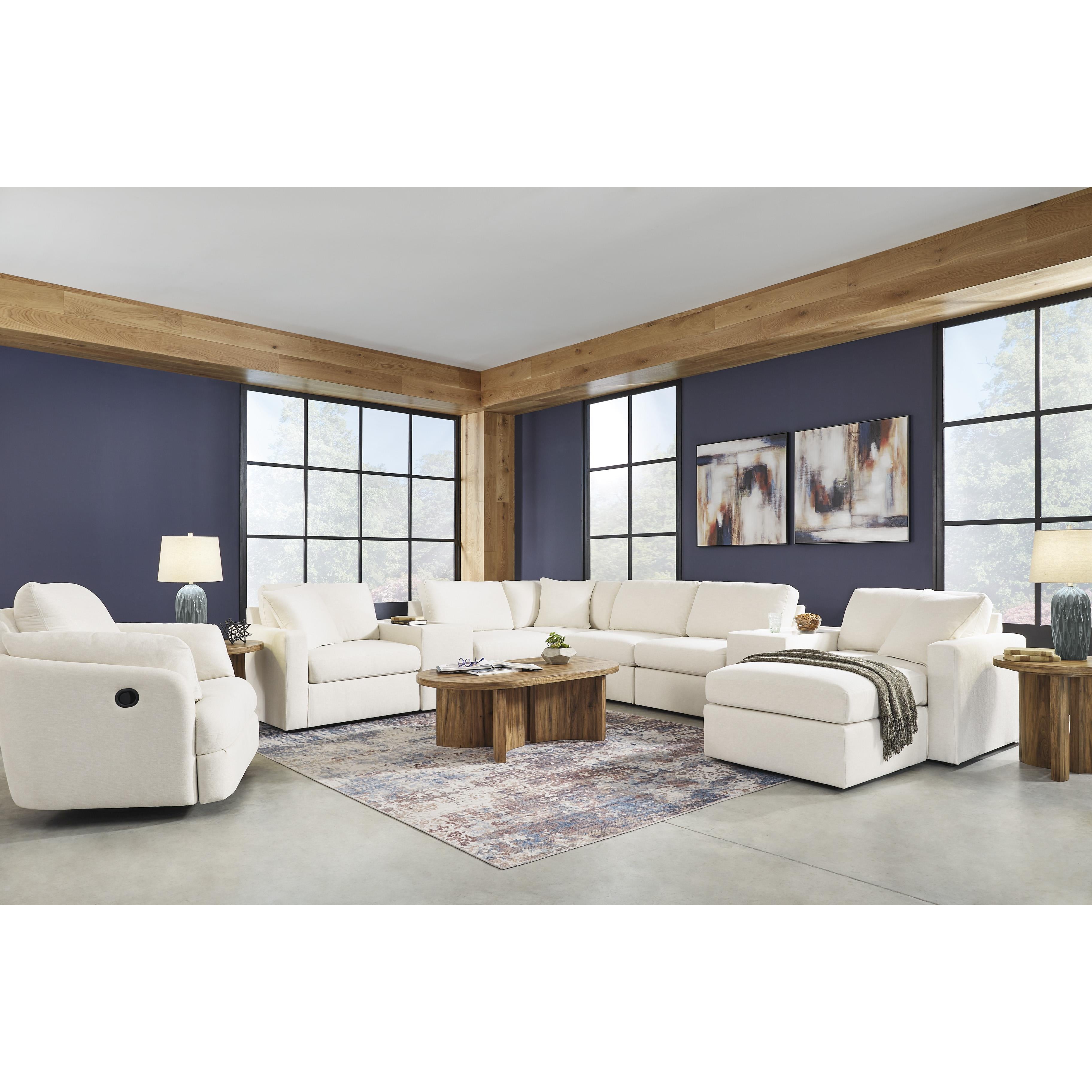  Manufacturer Color_Oyster --  Modmax 92103S11 8 pc Sectional with Storage Consoles IMAGE 4