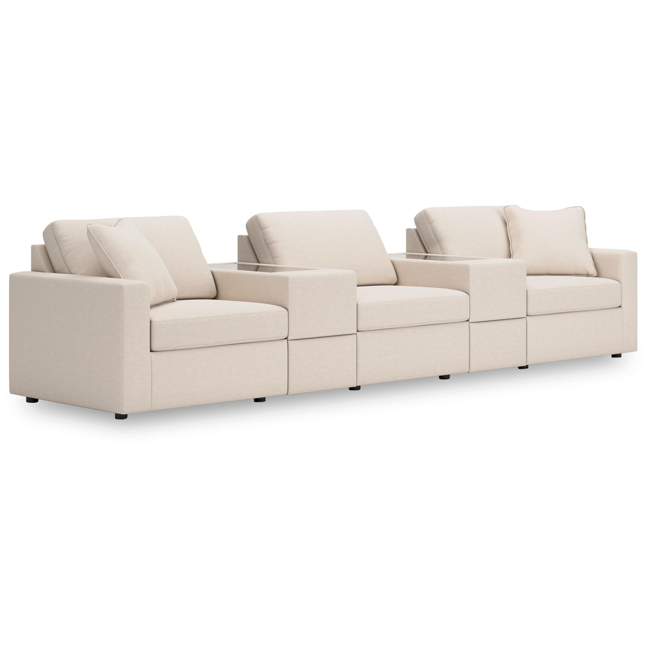  Manufacturer Color_Oyster --  Modmax 92103S9 5 pc Sectional with Storage Consoles IMAGE 1