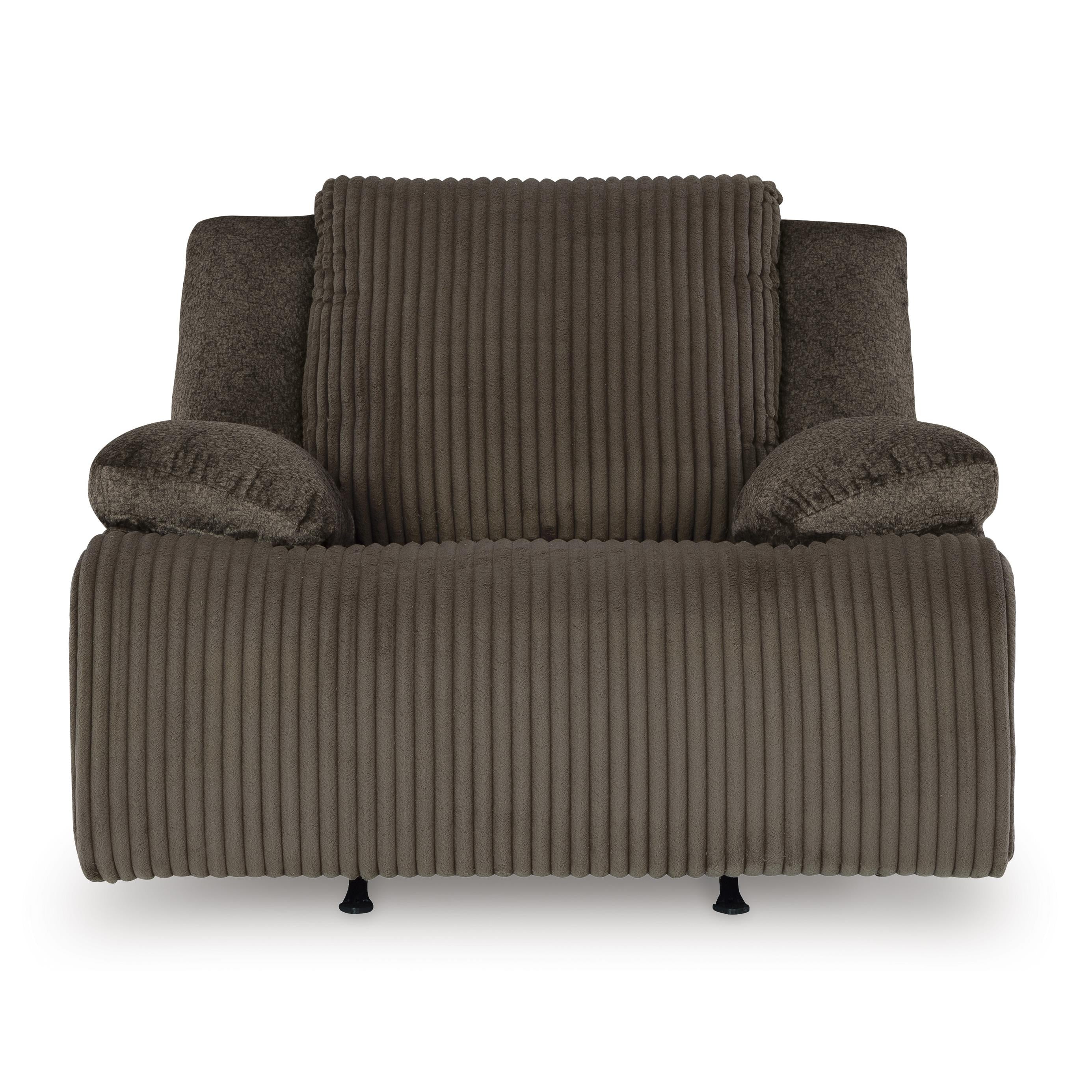  Manufacturer Color_Chocolate --  Signature Design by Ashley Top Tier Rocker Fabric Recliner IMAGE 3