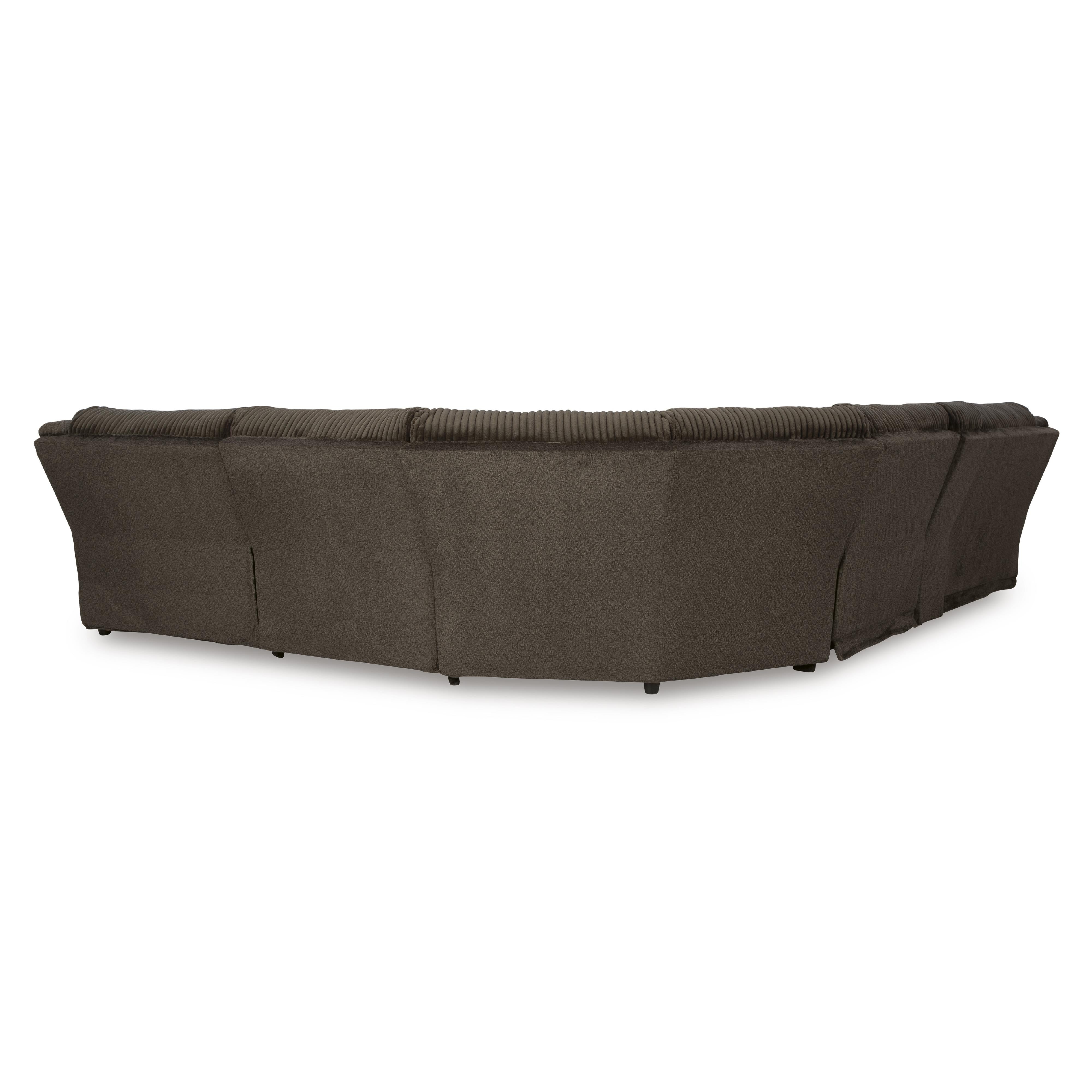  Manufacturer Color_Chocolate --  Signature Design by Ashley Top Tier Reclining Fabric 6 pc Sectional IMAGE 3
