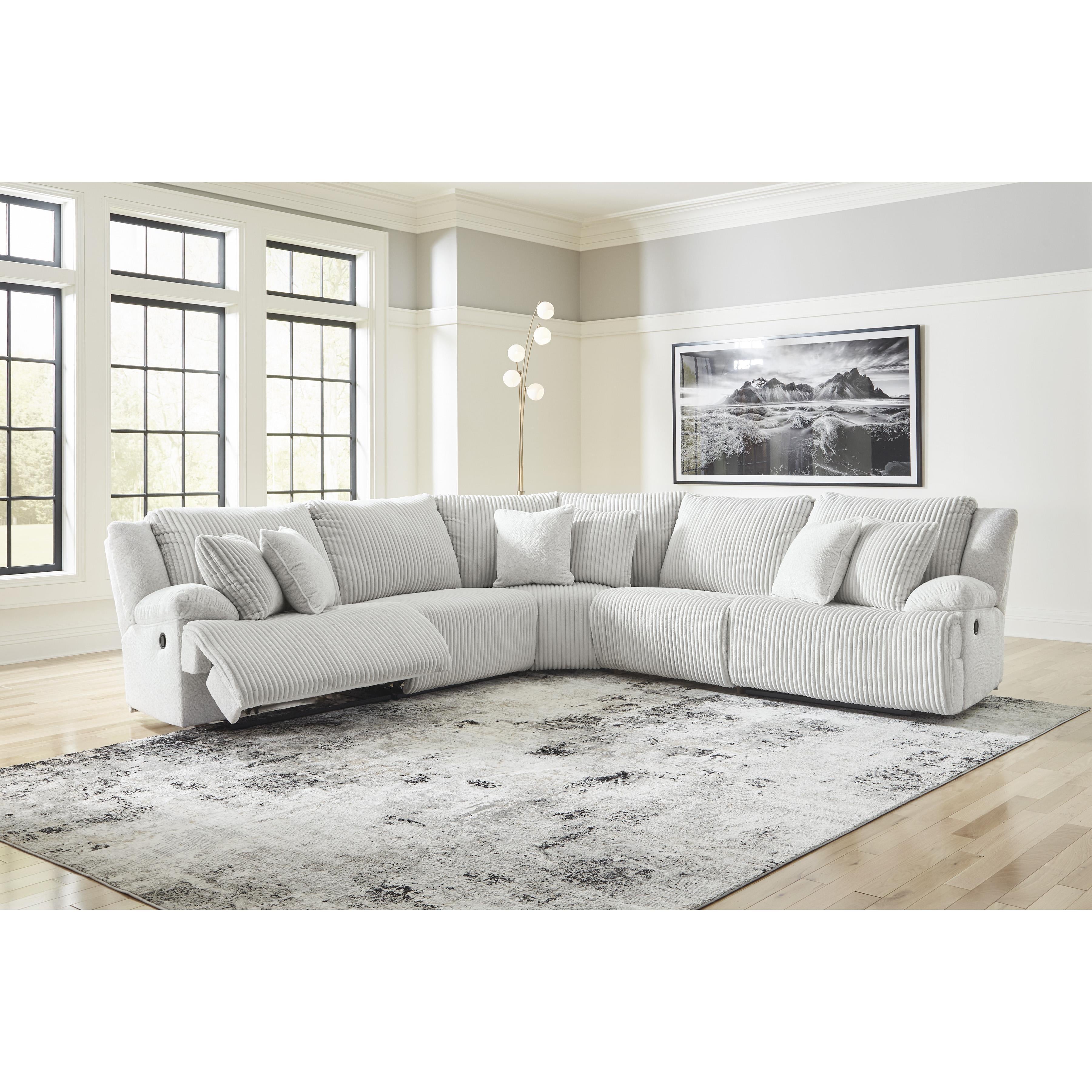  Manufacturer Color_Alloy --  Top Tier 92706S3 5 pc Reclining Sectional IMAGE 4