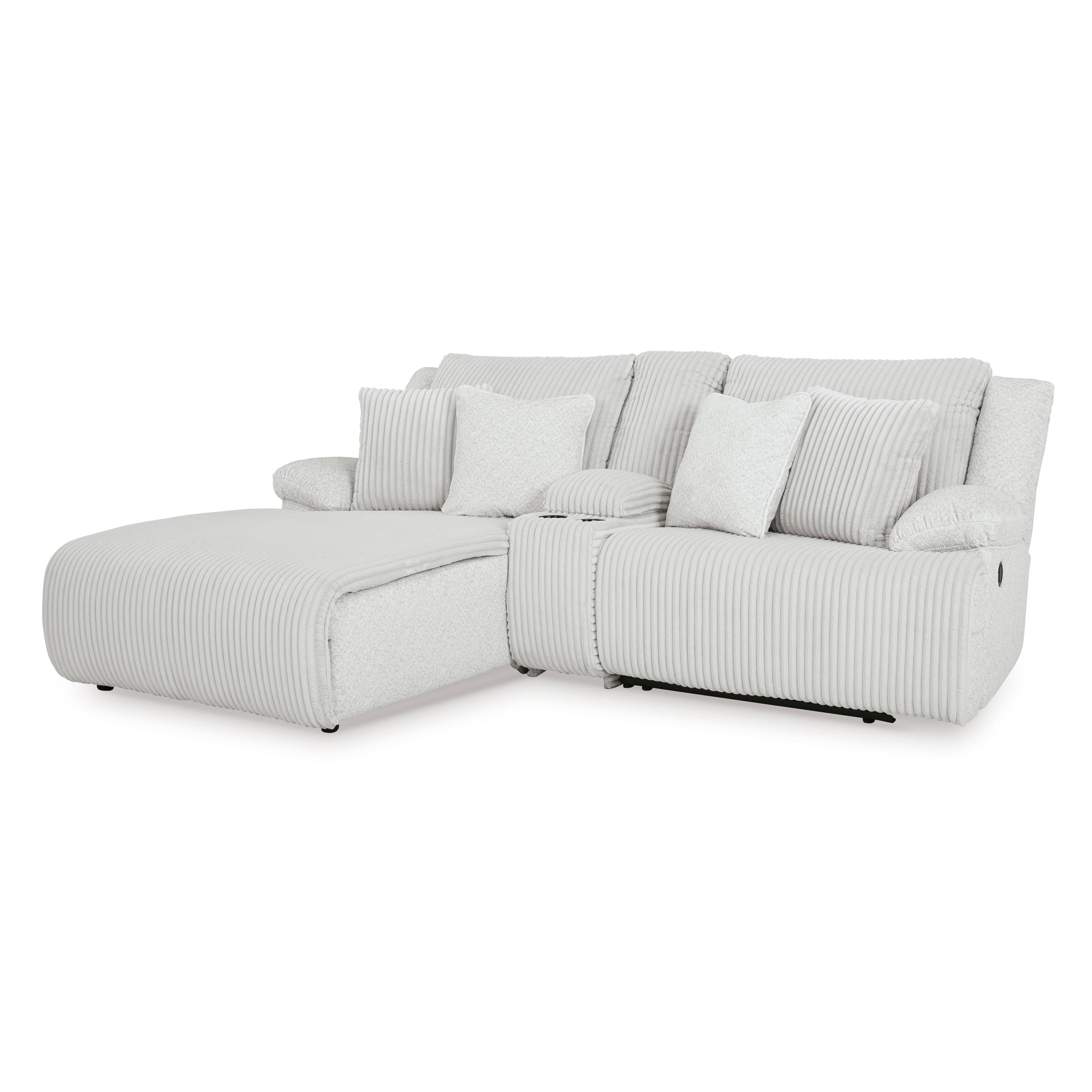 Manufacturer Color_Alloy --  Top Tier 92706S5 3 pc Reclining Sectional Sofa with Chaise IMAGE 1