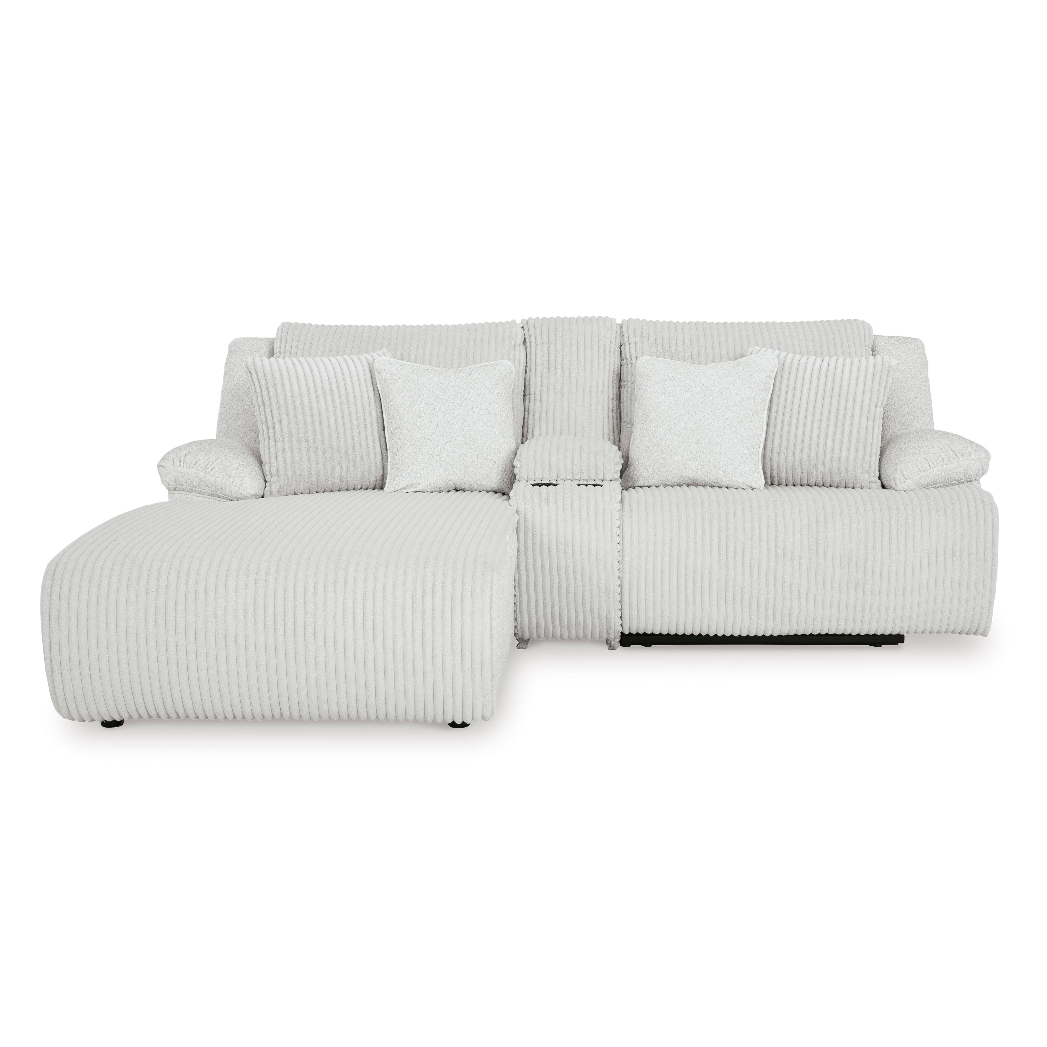  Manufacturer Color_Alloy --  Top Tier 92706S5 3 pc Reclining Sectional Sofa with Chaise IMAGE 3