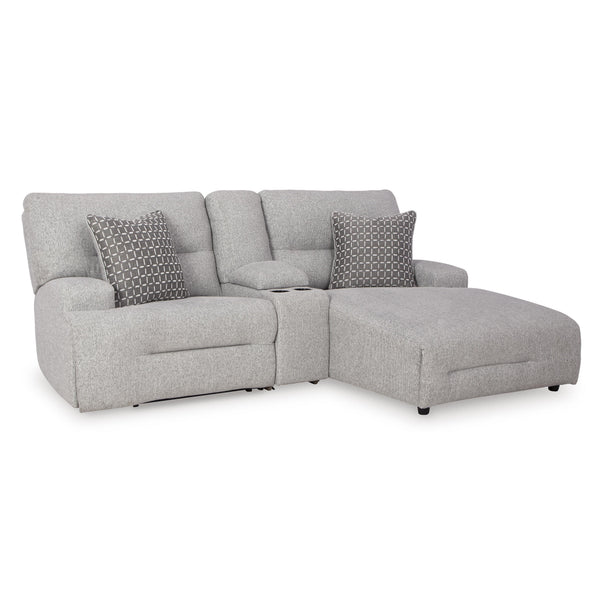 Signature Design by Ashley Acklen Place 93605S4 3 pc Power Reclining Sectional Sofa with Chaise