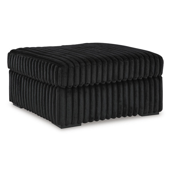 Signature Design by Ashley Midnight Madness Fabric Ottoman