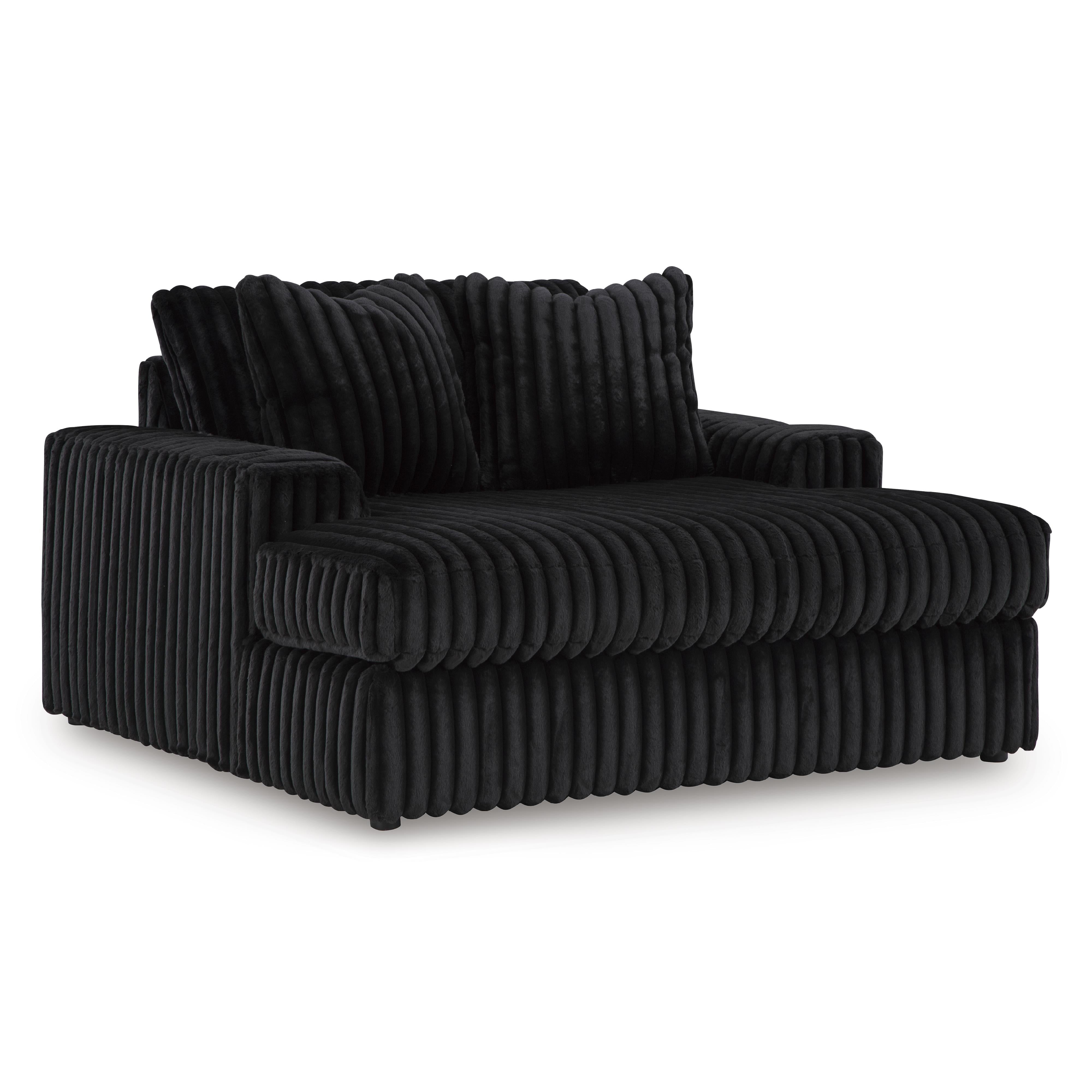  Manufacturer Color_Onyx --  Signature Design by Ashley Midnight Madness Fabric Chaise IMAGE 1