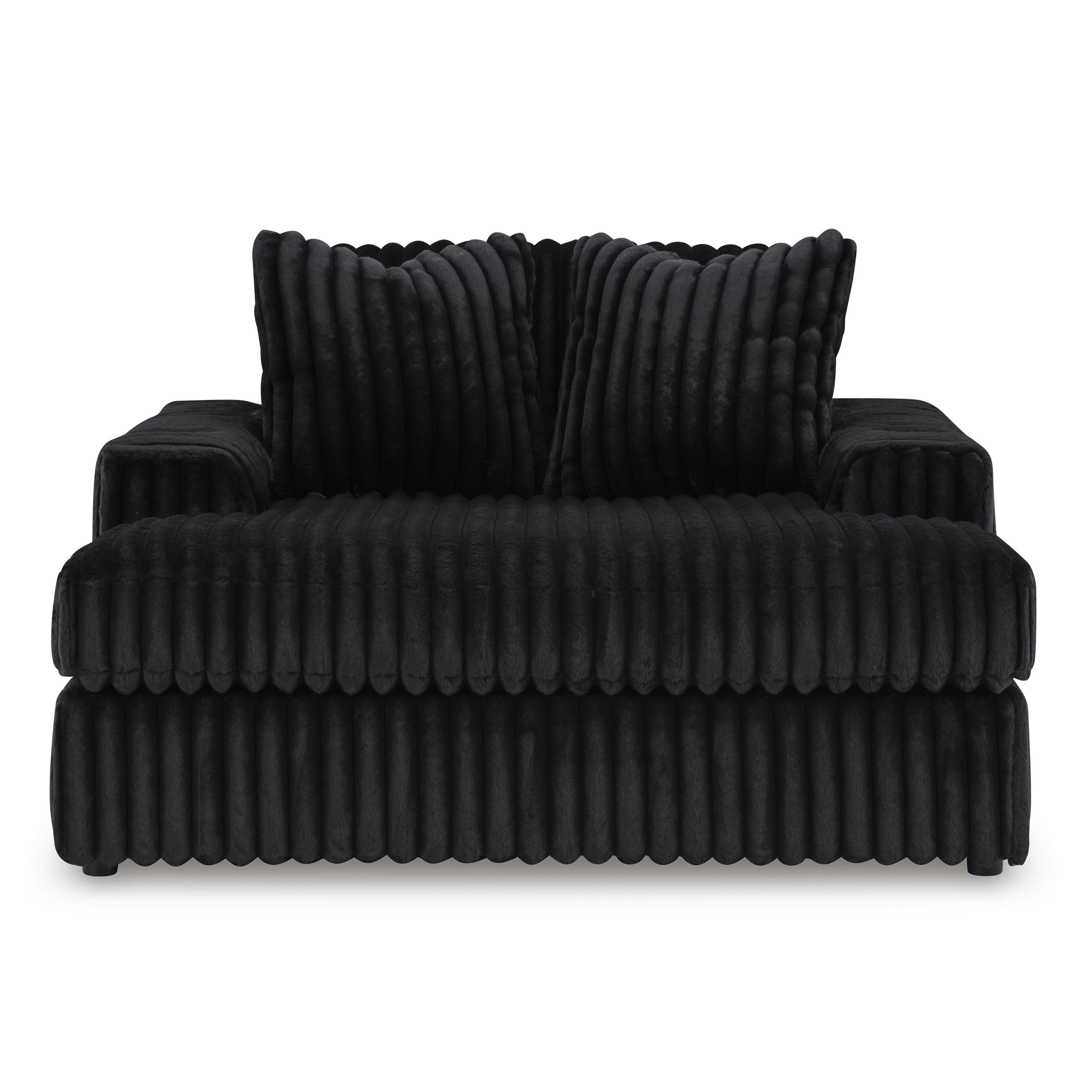  Manufacturer Color_Onyx --  Signature Design by Ashley Midnight Madness Fabric Chaise IMAGE 2