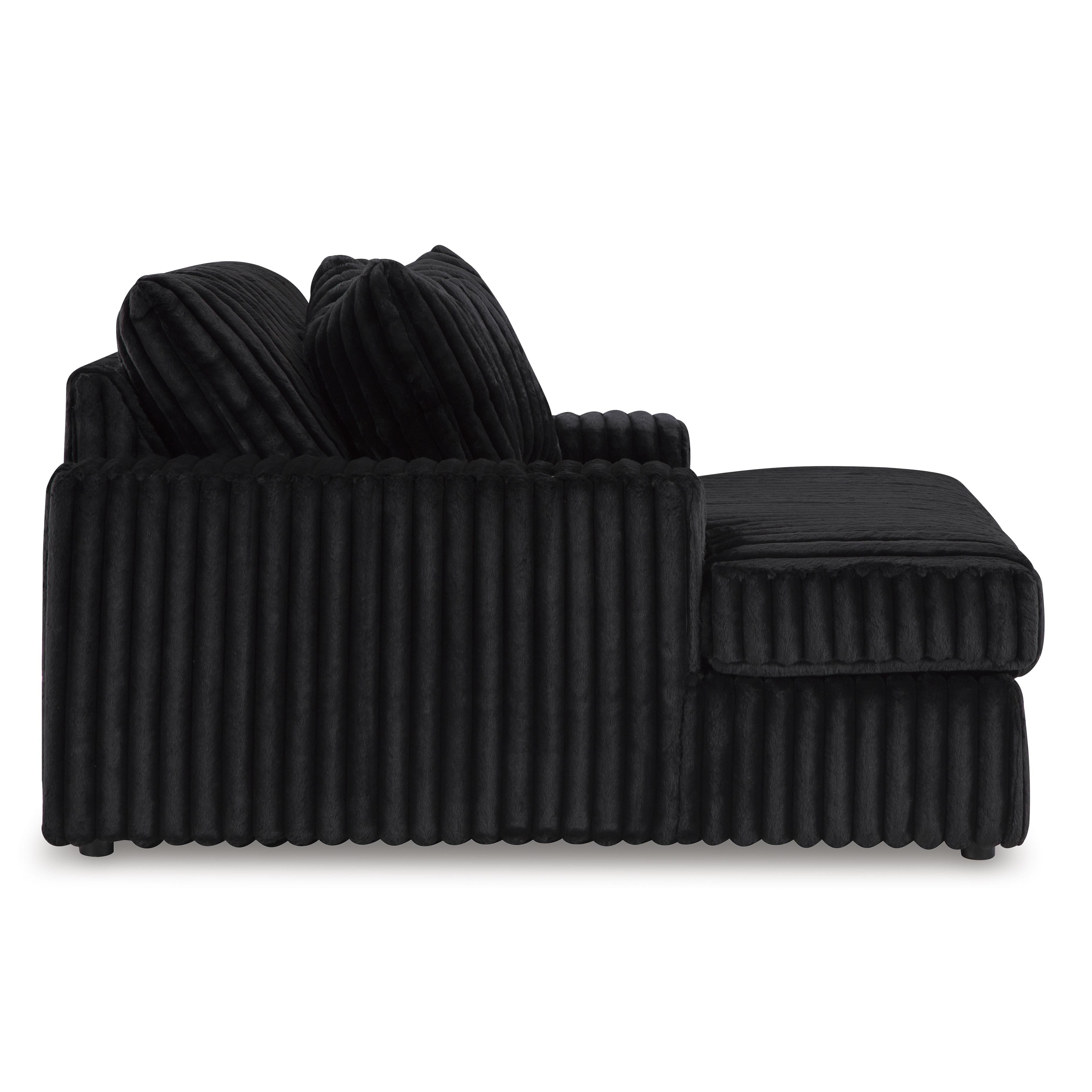  Manufacturer Color_Onyx --  Signature Design by Ashley Midnight Madness Fabric Chaise IMAGE 3