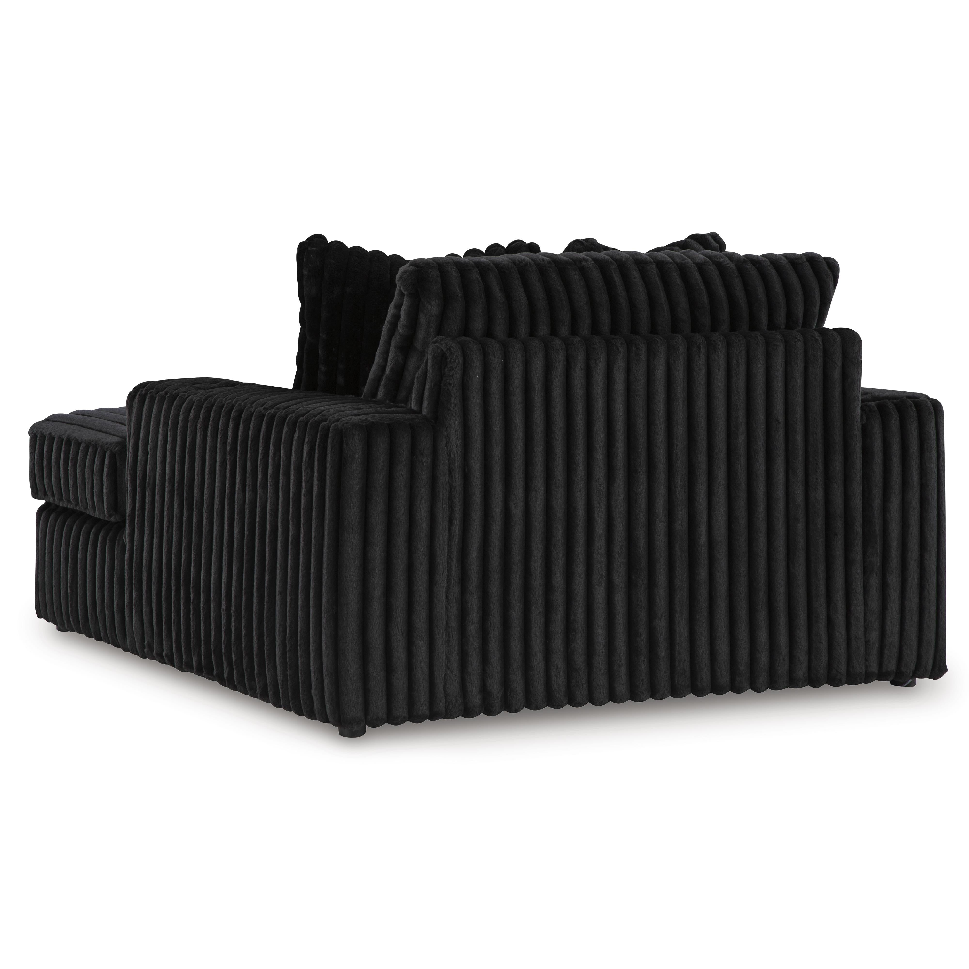  Manufacturer Color_Onyx --  Signature Design by Ashley Midnight Madness Fabric Chaise IMAGE 4