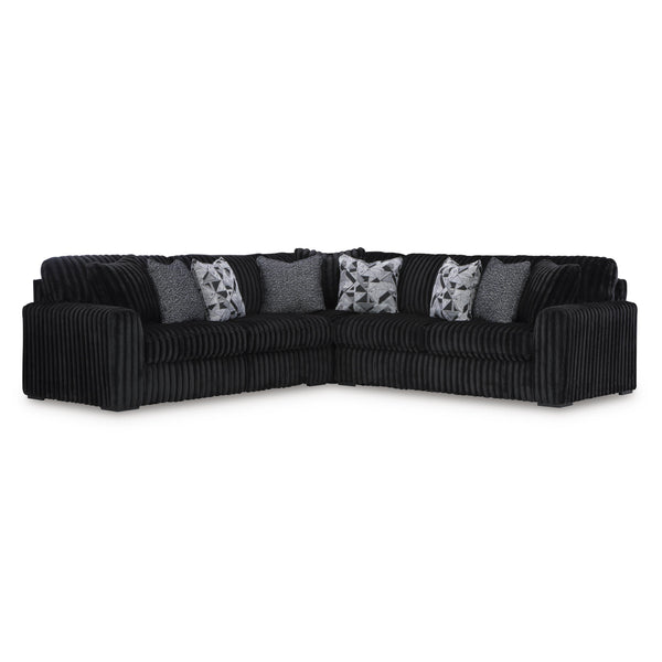 Signature Design by Ashley Midnight Madness Fabric 3 pc Sectional