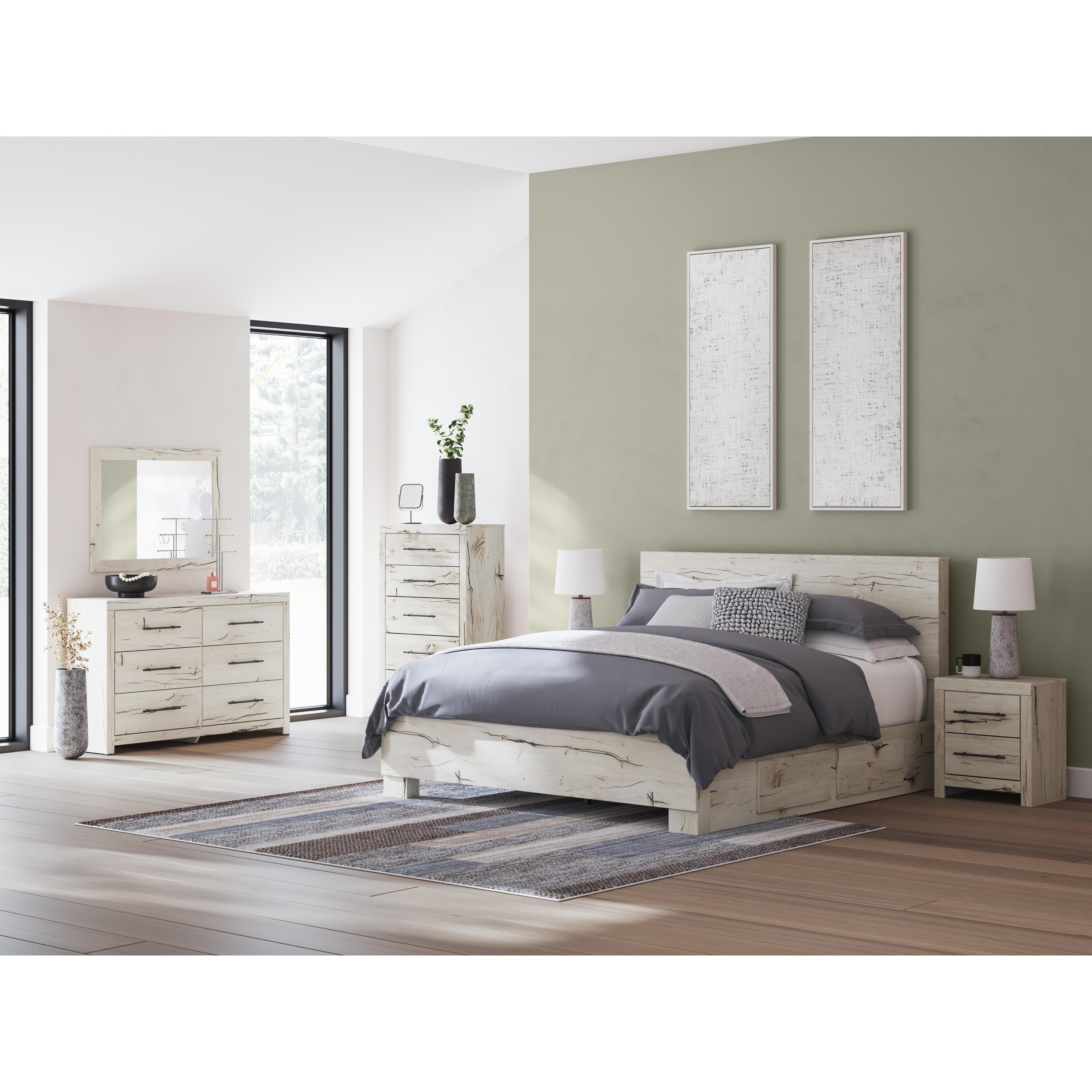  Size_King --  Lawroy B2310B12 King Panel Bed with Storage IMAGE 10