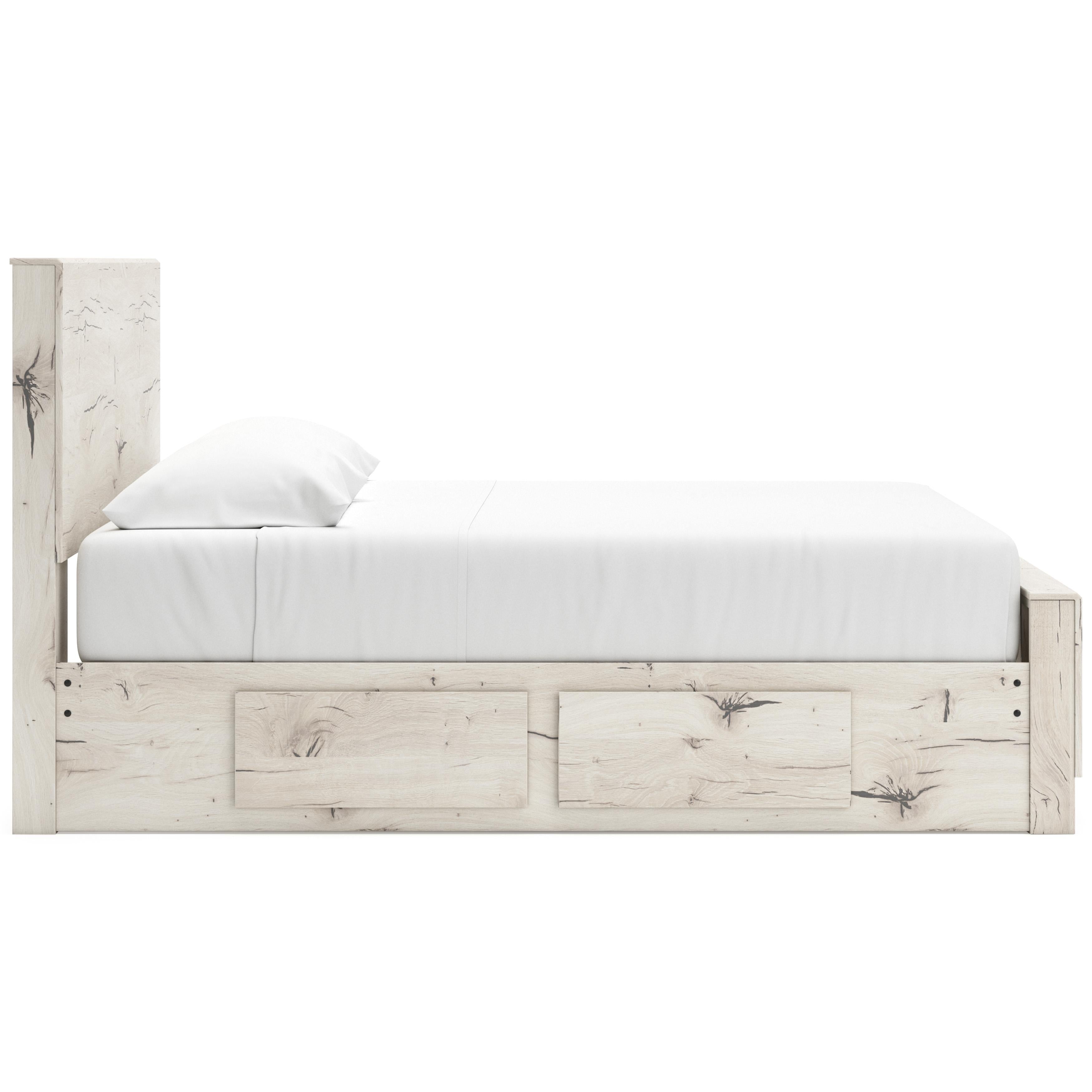  Size_King --  Lawroy B2310B12 King Panel Bed with Storage IMAGE 4