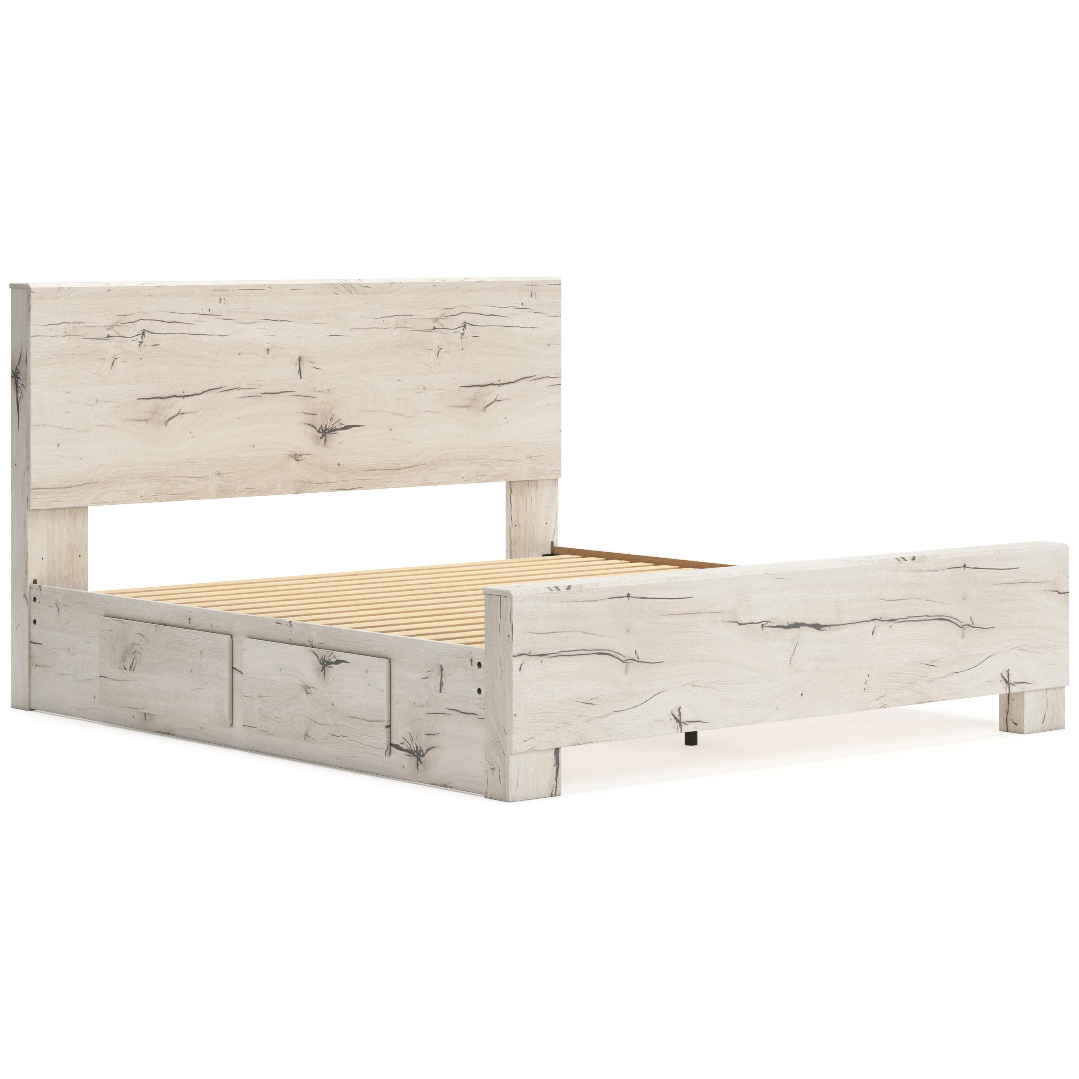  Size_King --  Lawroy B2310B12 King Panel Bed with Storage IMAGE 7