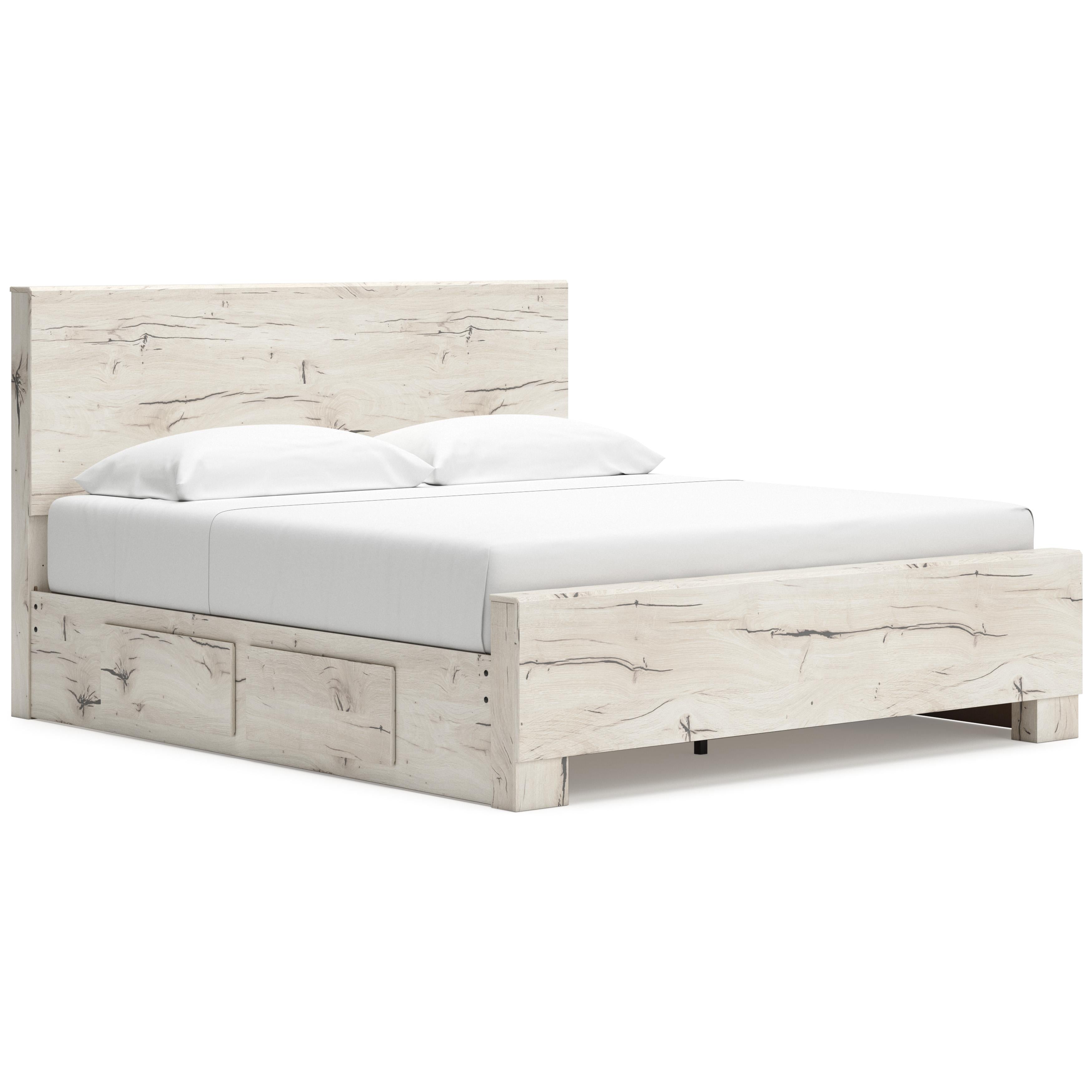  Size_King --  Lawroy B2310B13 King Panel Bed with Storage IMAGE 1