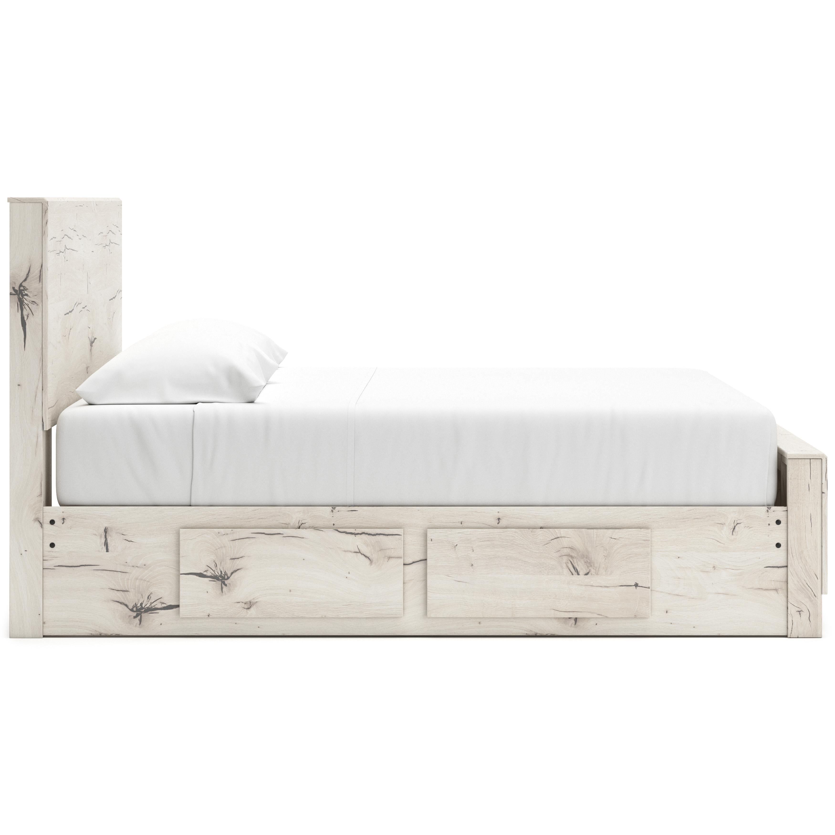  Size_King --  Lawroy B2310B13 King Panel Bed with Storage IMAGE 4