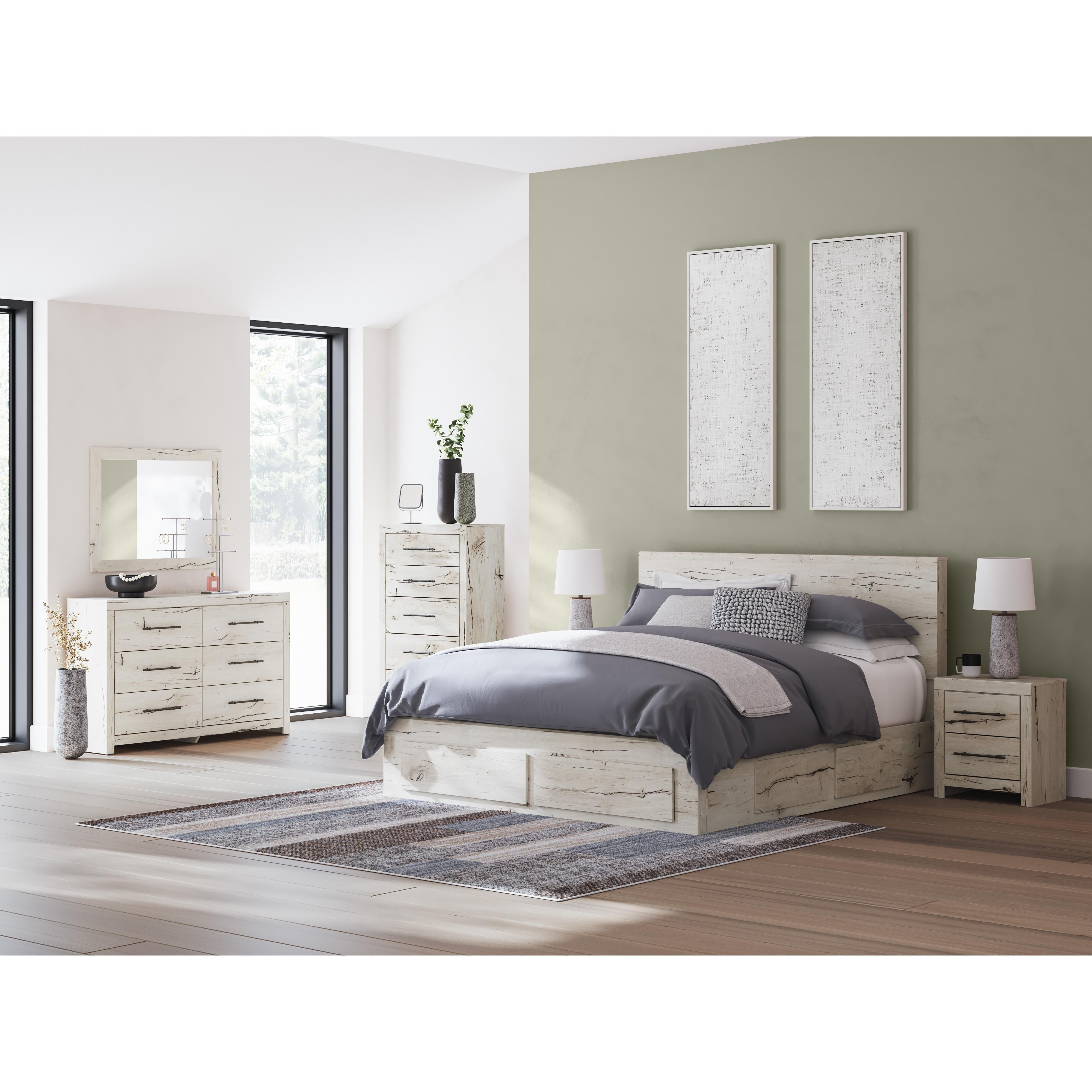  Size_King --  Lawroy B2310B14 King Panel Storage Bed IMAGE 10